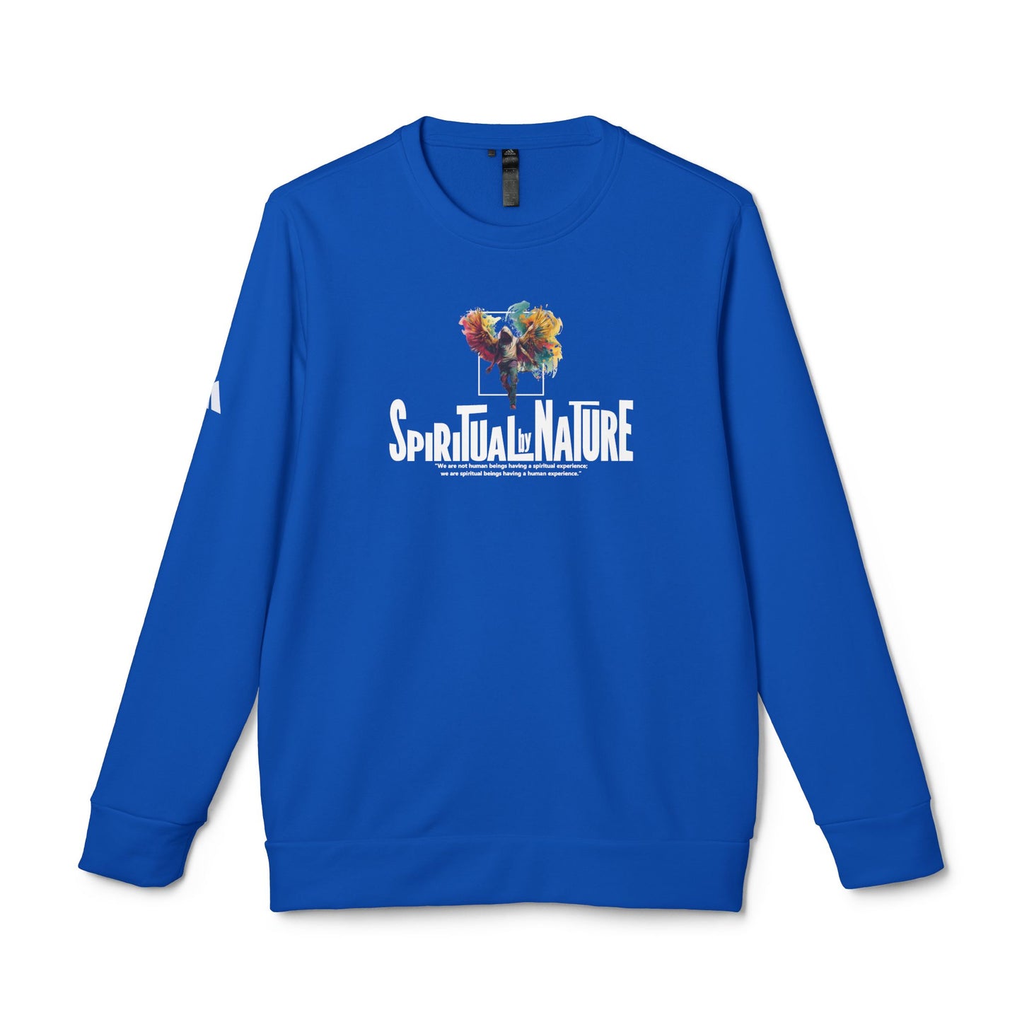 Adidas Unisex Fleece Crewneck Sweatshirt, Spiritual by Nature, Unisex BCI Cotton and Recycled Polyester, Eco-Conscious Organic Tee