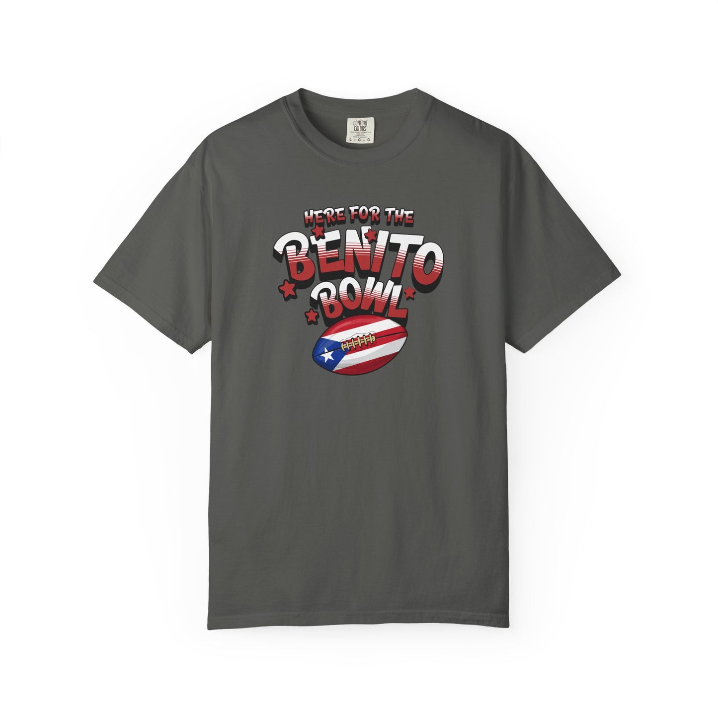 Benito Bowl Puerto Rican Flag T-shirt, Comfort Colors Tee, Unisex Fall Fashion Top, Superbowl Tee