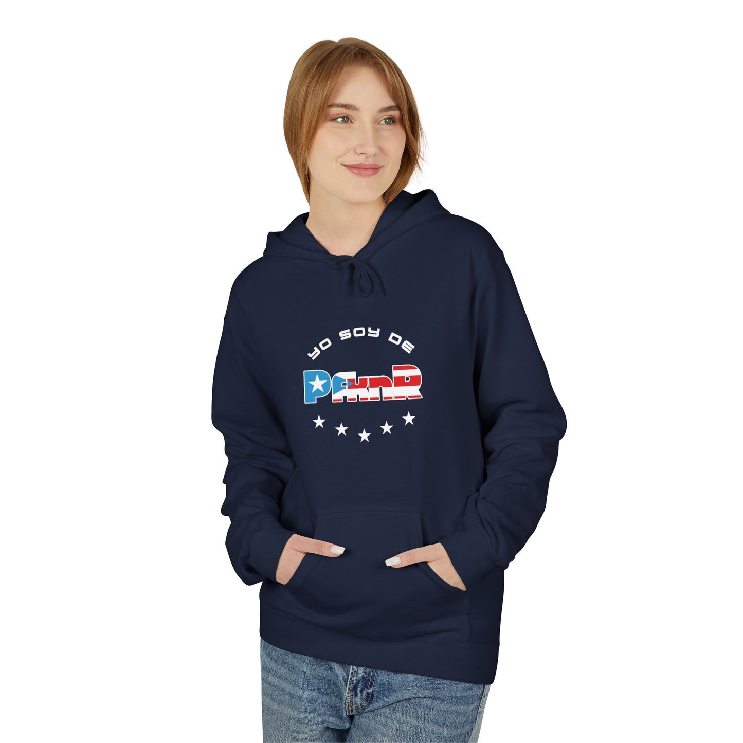 Puerto Rican Pride Hoodie, Unisex Fleece Sweatshirt for Boriqua Pride, P R Back to School Shirt, Poly Cotton PfknR Hooded Sweatshirt
