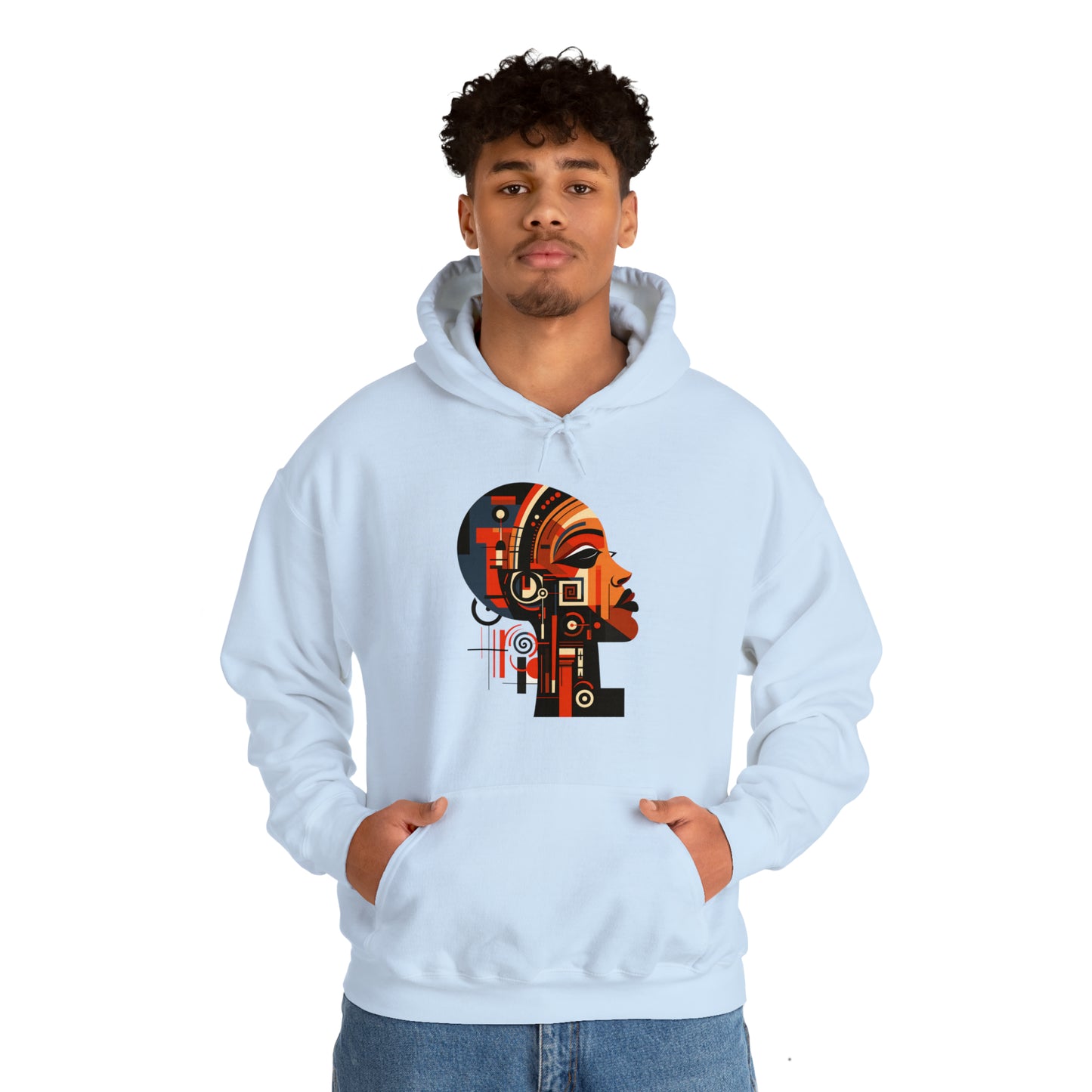 African Queen Cubist Art Unisex Hoodie