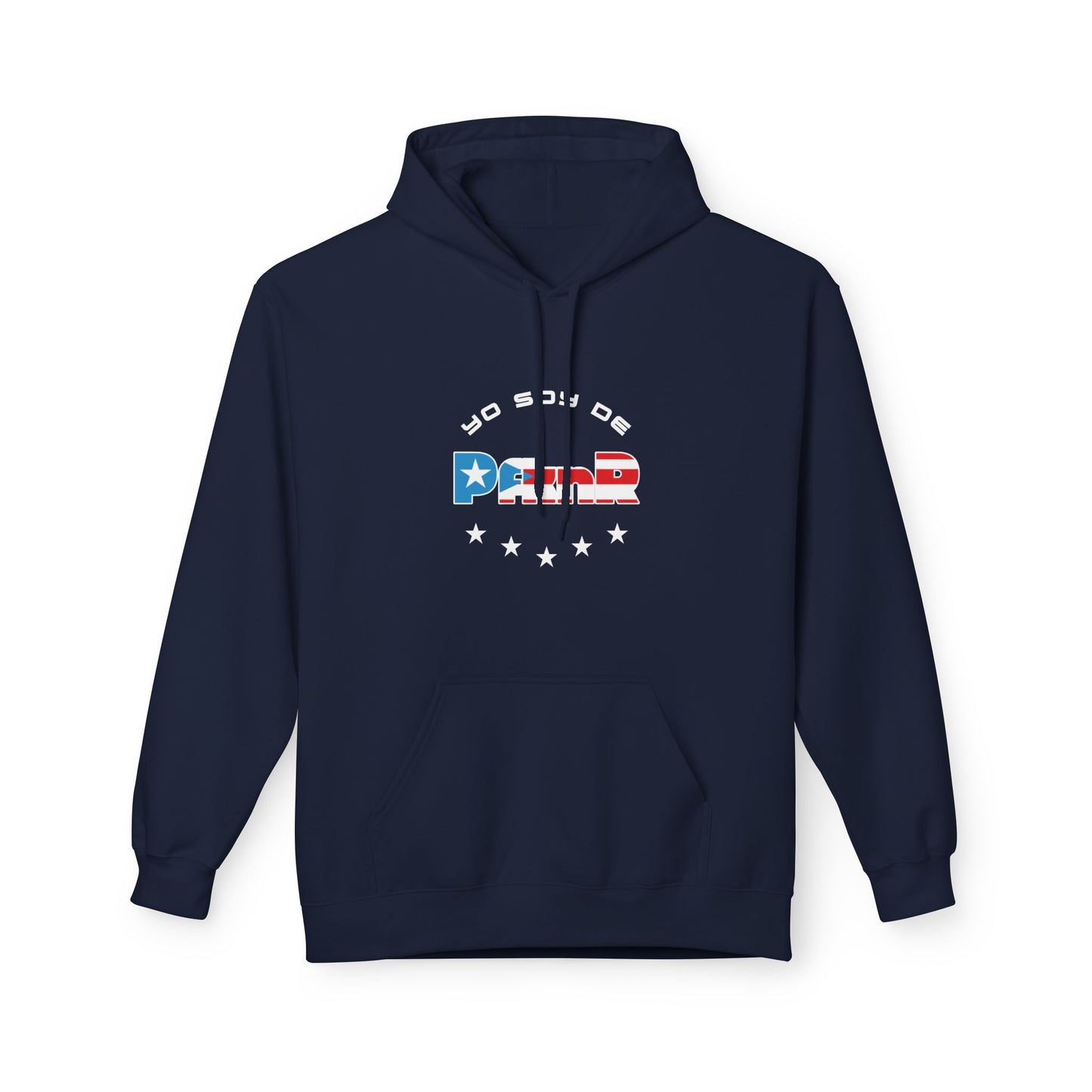 Puerto Rican Pride Hoodie, Unisex Fleece Sweatshirt for Boriqua Pride, P R Back to School Shirt, Poly Cotton PfknR Hooded Sweatshirt