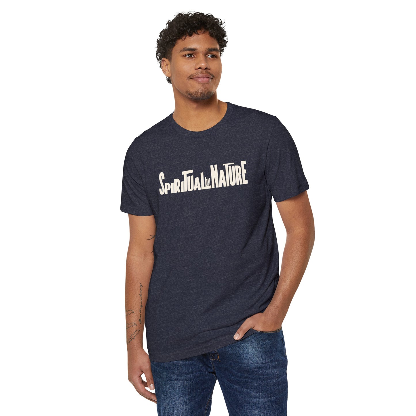Spiritual by Nature Collection, Unisex Recycled Organic T-Shirt, Eco-Spiritual Organic Tee, Comfort and Style