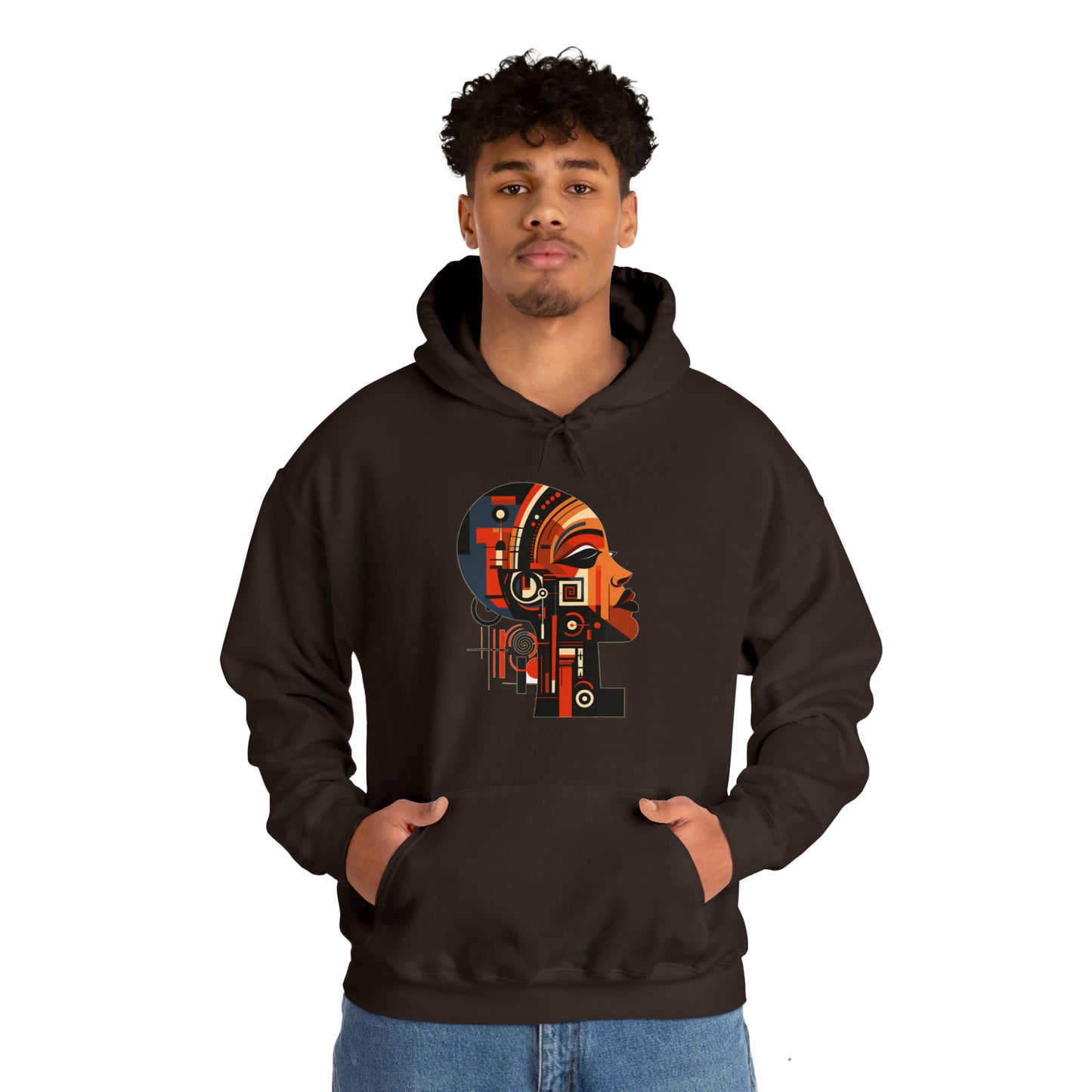 African Queen Cubist Art Unisex Hoodie