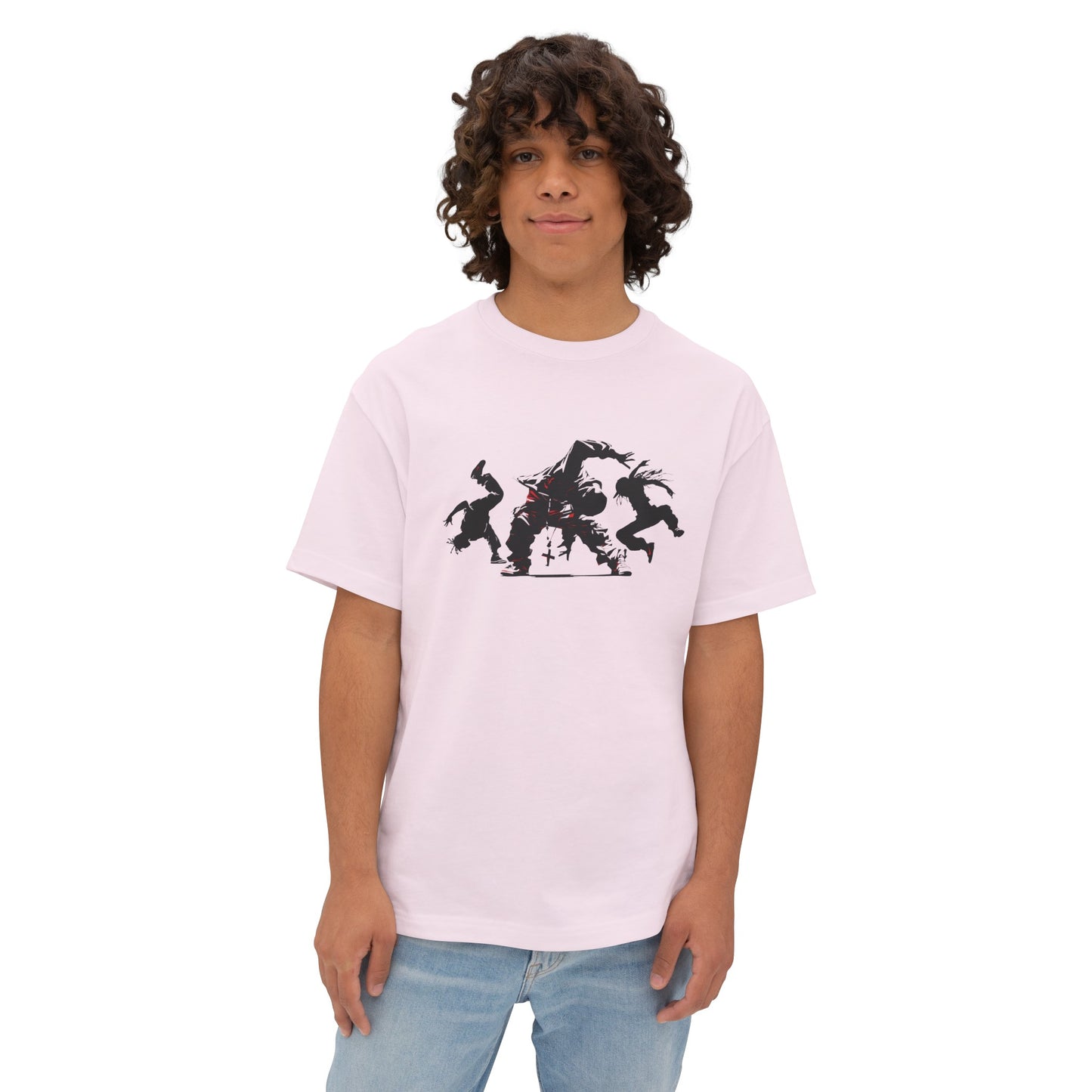 Break Dancers, Unisex Oversized Boxy Tee in 6 Colors