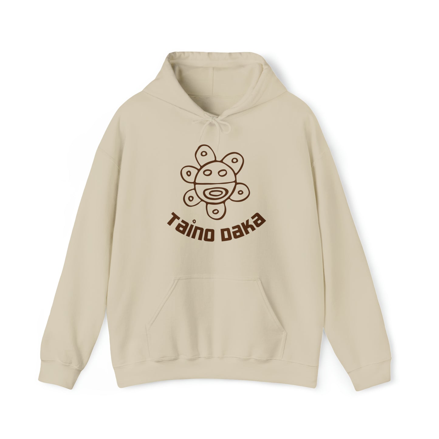 Taino Daka Sun God Unisex Hoodie, Unisex Hoodie with Taino Sun Symbol, Taino Daka (I Am Taino) Puerto Rican Taino Symbol Hoodie