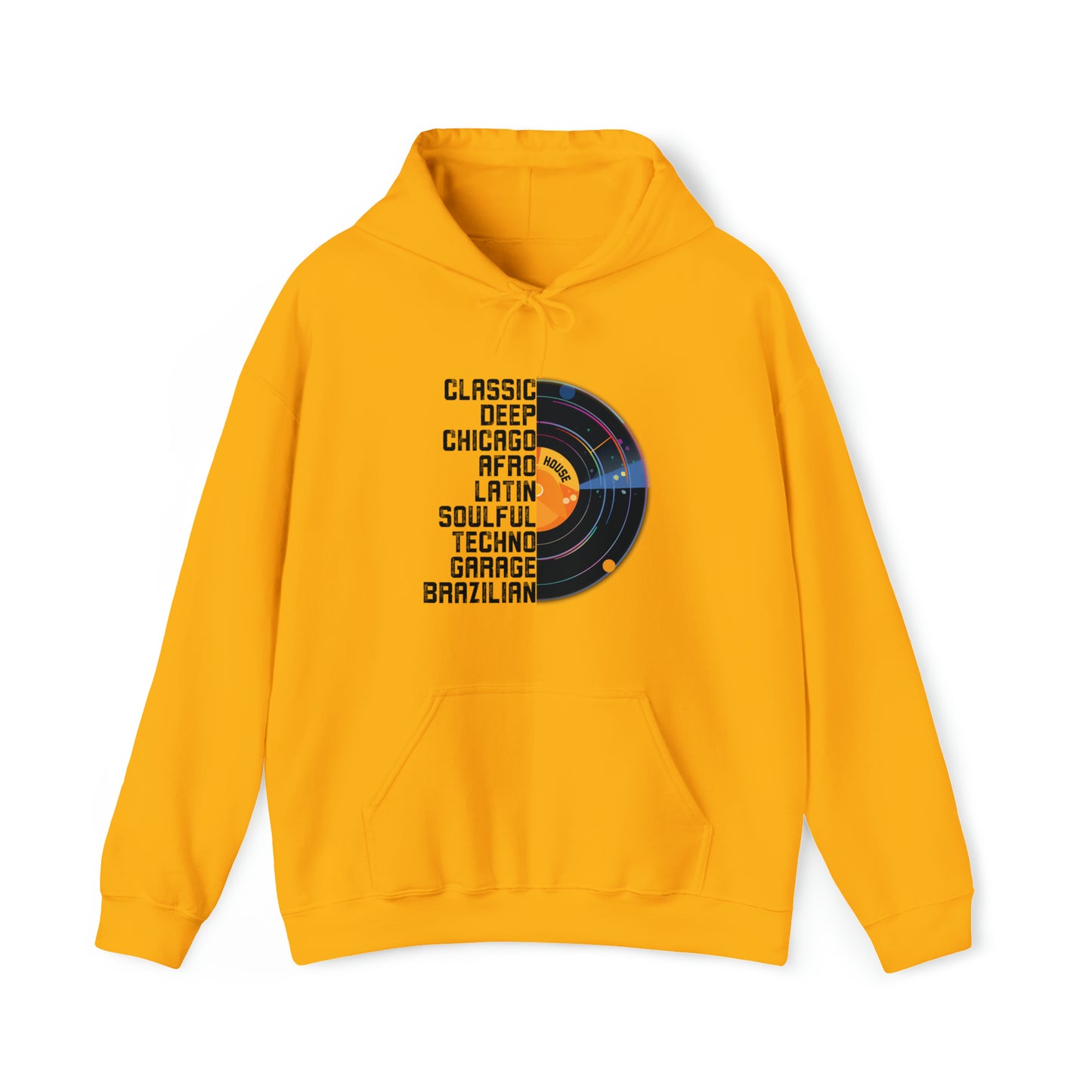 Unisex Hoodie House & Dance Music Shirt, Great Music Lovers Gift, House Music Genres