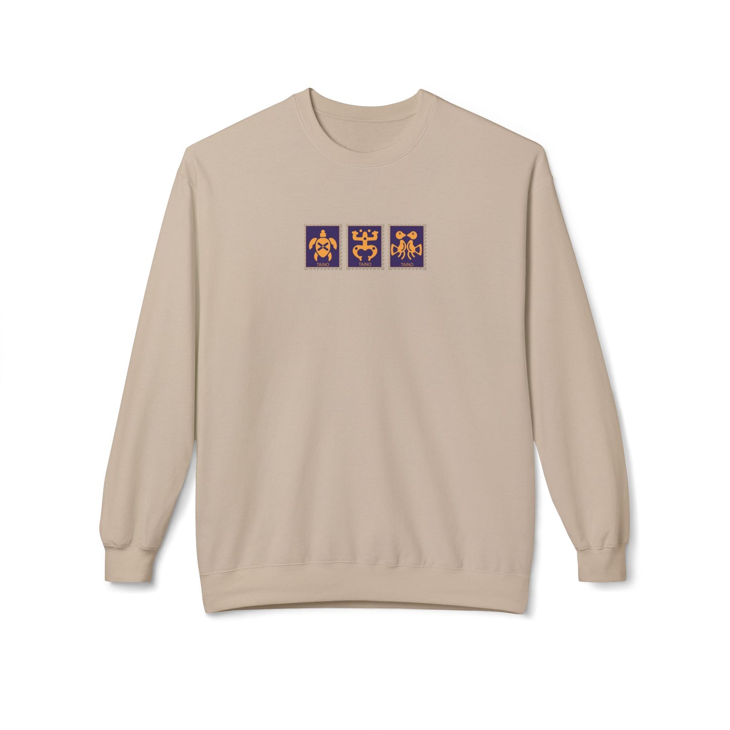 Taino Symbol Stamp Design Sweatshirt | Graphic Rican Heritage Sweater | Unisex Crewneck Pullover, Puerto Rico Shirt, Sizes S-4XL