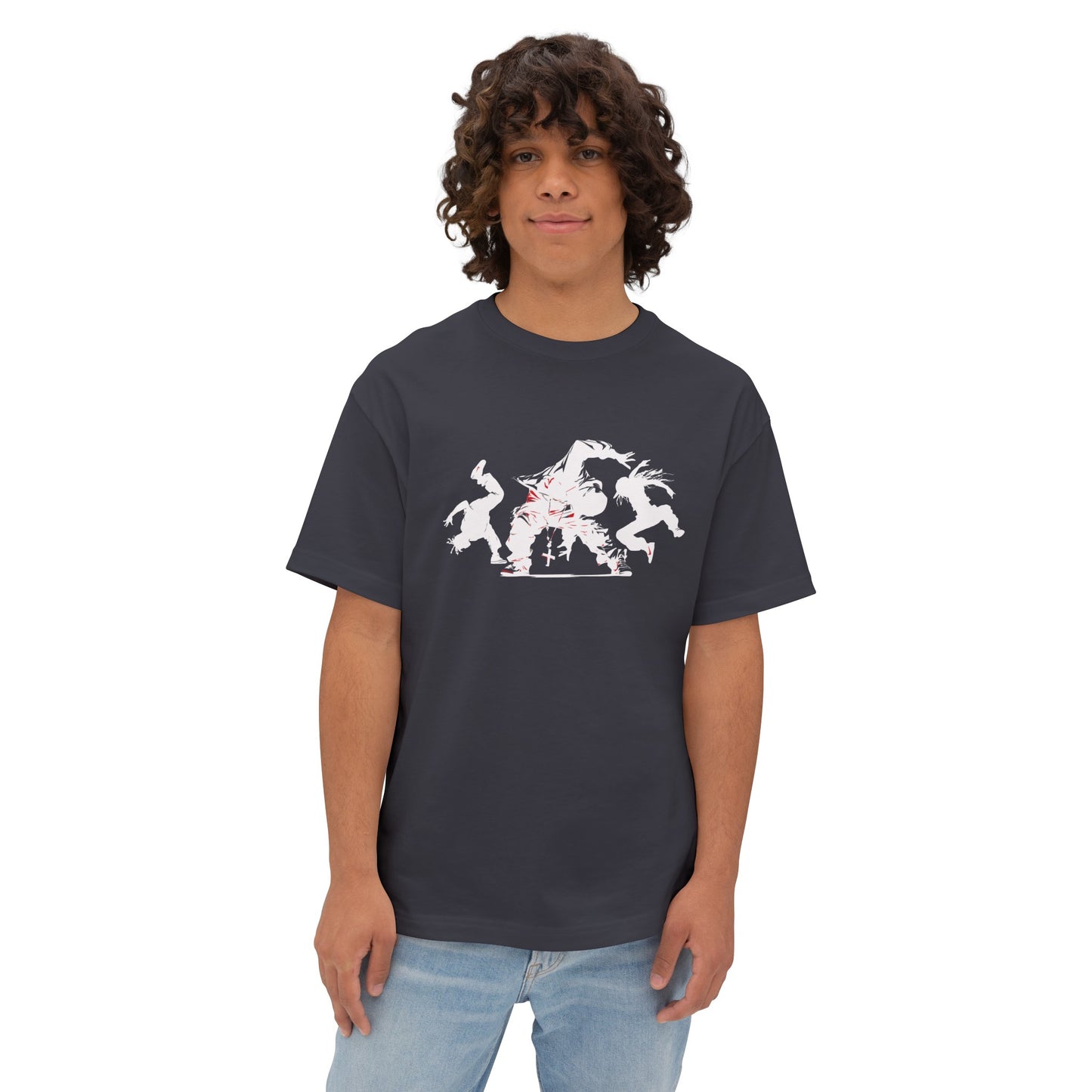 Break Dancers, Unisex Oversized Boxy Tee in 6 Colors
