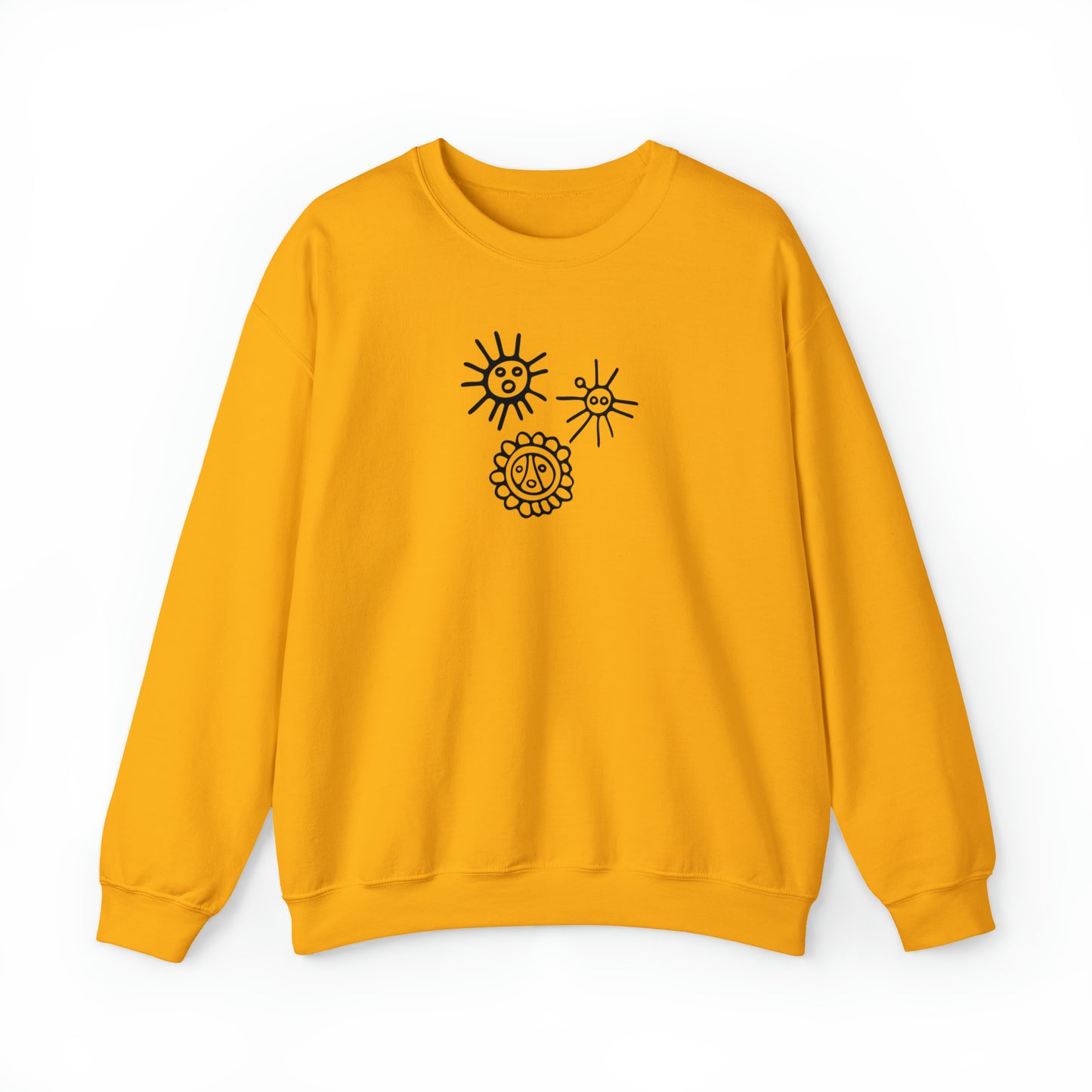 Taino Suns Unisex Sweatshirt, Unisex Sweatshirt with Taino Sun Symbol, Taino Daka (I Am Taino) Puerto Rican Taino Symbol Top