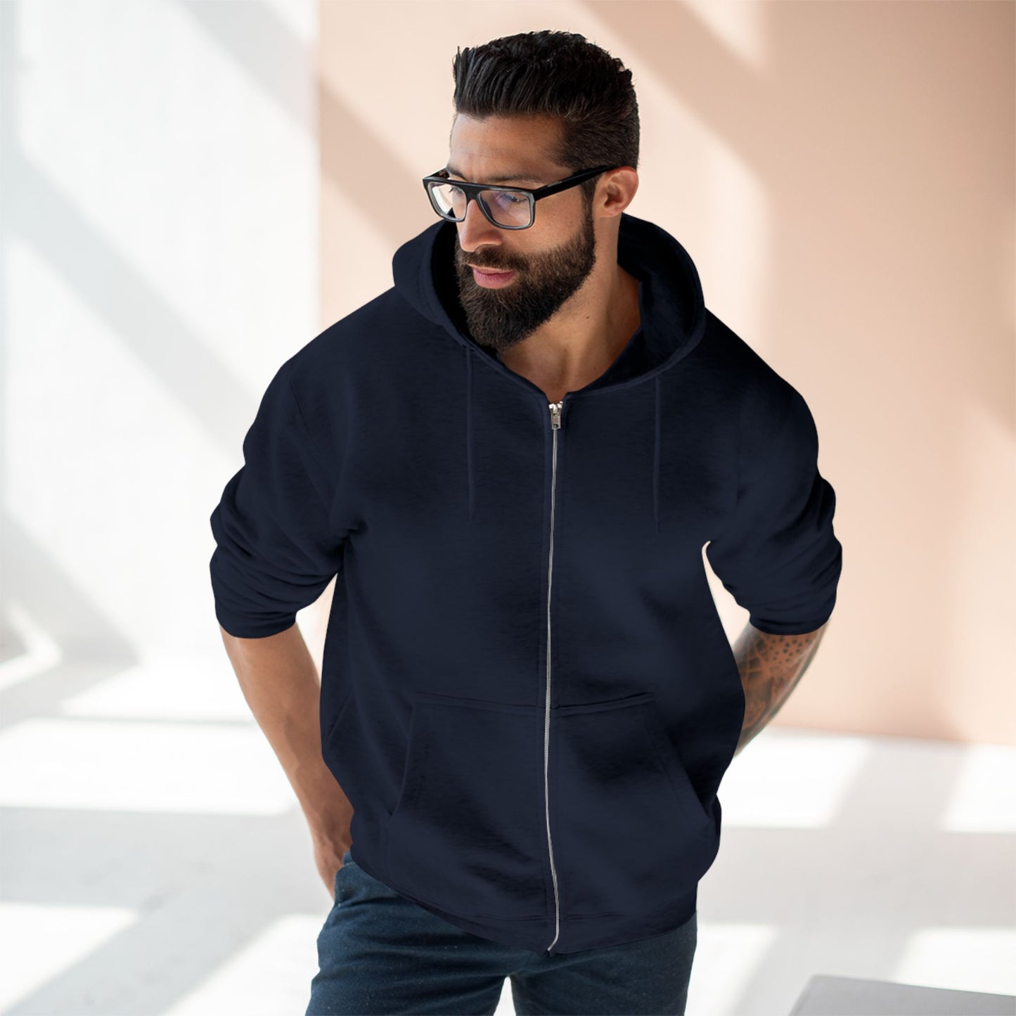 Bohemian Angel Wing Zip Hoodie Back Graphic - Cozy Unisex Sweatshirt, Gift for Art Lovers, Unique Warm Layer, Perfect for Festivals & Everyday Wear