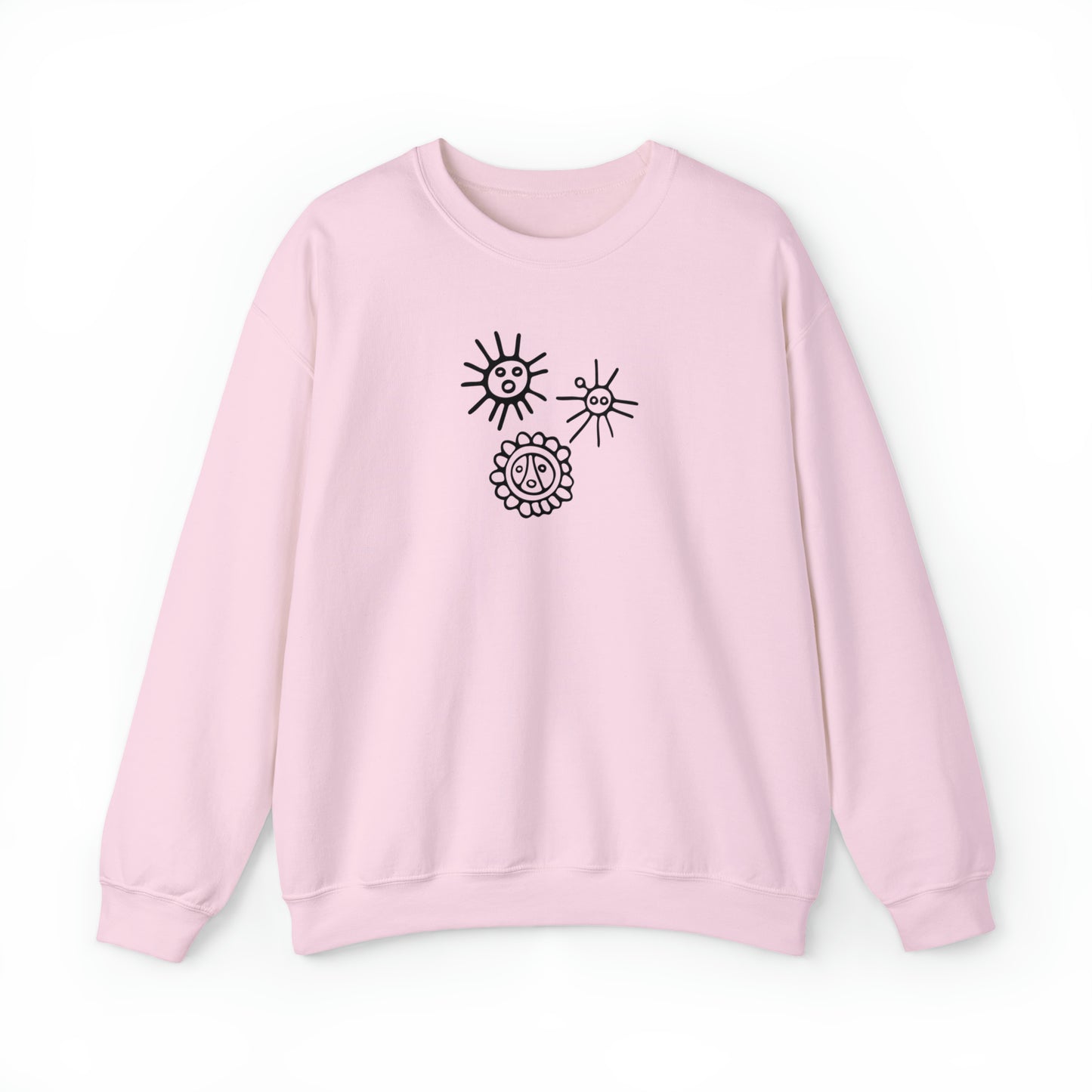 Taino Suns Unisex Sweatshirt, Unisex Sweatshirt with Taino Sun Symbol, Taino Daka (I Am Taino) Puerto Rican Taino Symbol Top