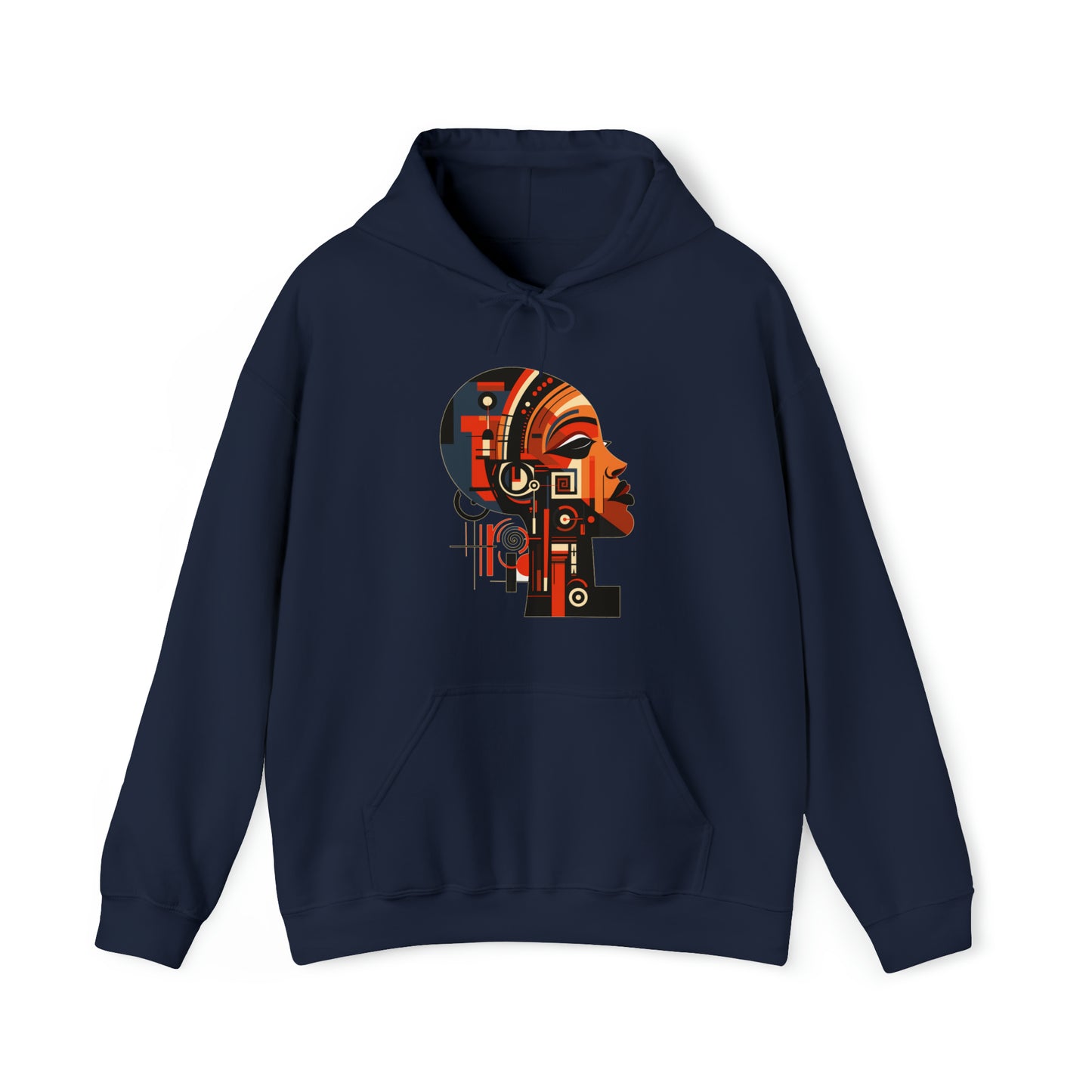 African Queen Cubist Art Unisex Hoodie