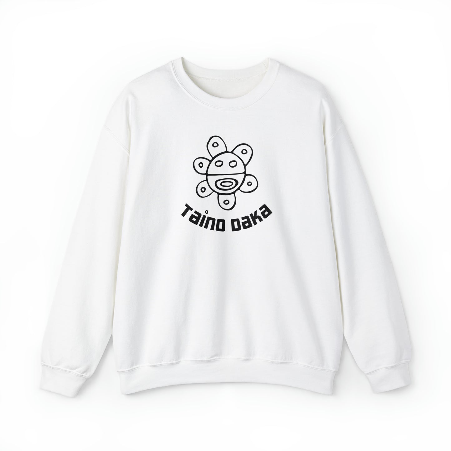 Taino Daka Sun God Unisex Sweatshirt, Unisex Sweatshirt with Taino Sun Symbol, Taino Daka (I Am Taino) Puerto Rican Taino Symbol Top