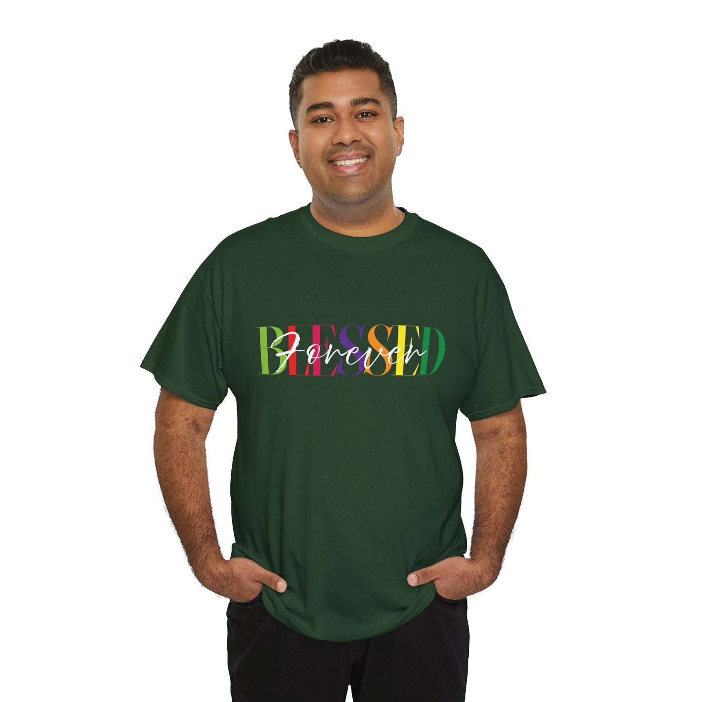 "Forever Blessed", Unisex 100% Cotton T-shirt, Spiritual T-shirt, Graphic Tee