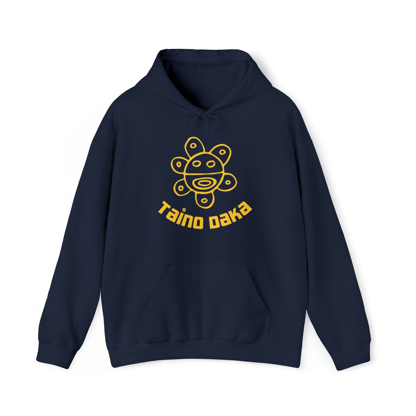 Taino Daka Sun God Unisex Hoodie, Unisex Hoodie with Taino Sun Symbol, Taino Daka (I Am Taino) Puerto Rican Taino Symbol Hoodie