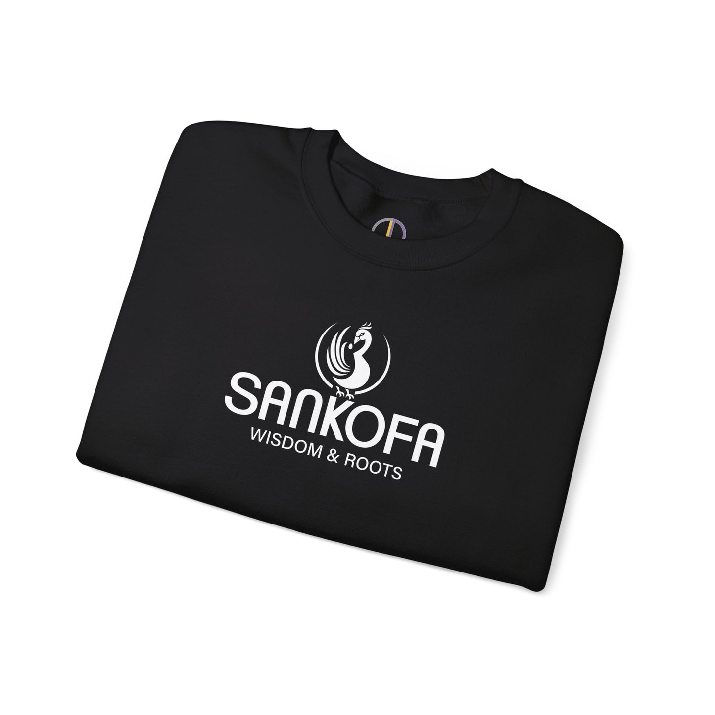 Adinkra Symbol Unisex Crew Neck Sweatshirt with Sankofa Symbol - Wisdom & Roots