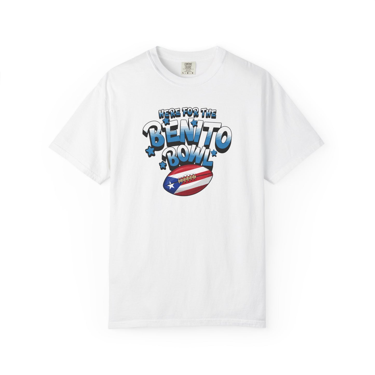 Benito Bowl Puerto Rican Flag T-shirt, Comfort Colors Tee, Unisex Fall Fashion Top, Superbowl Tee