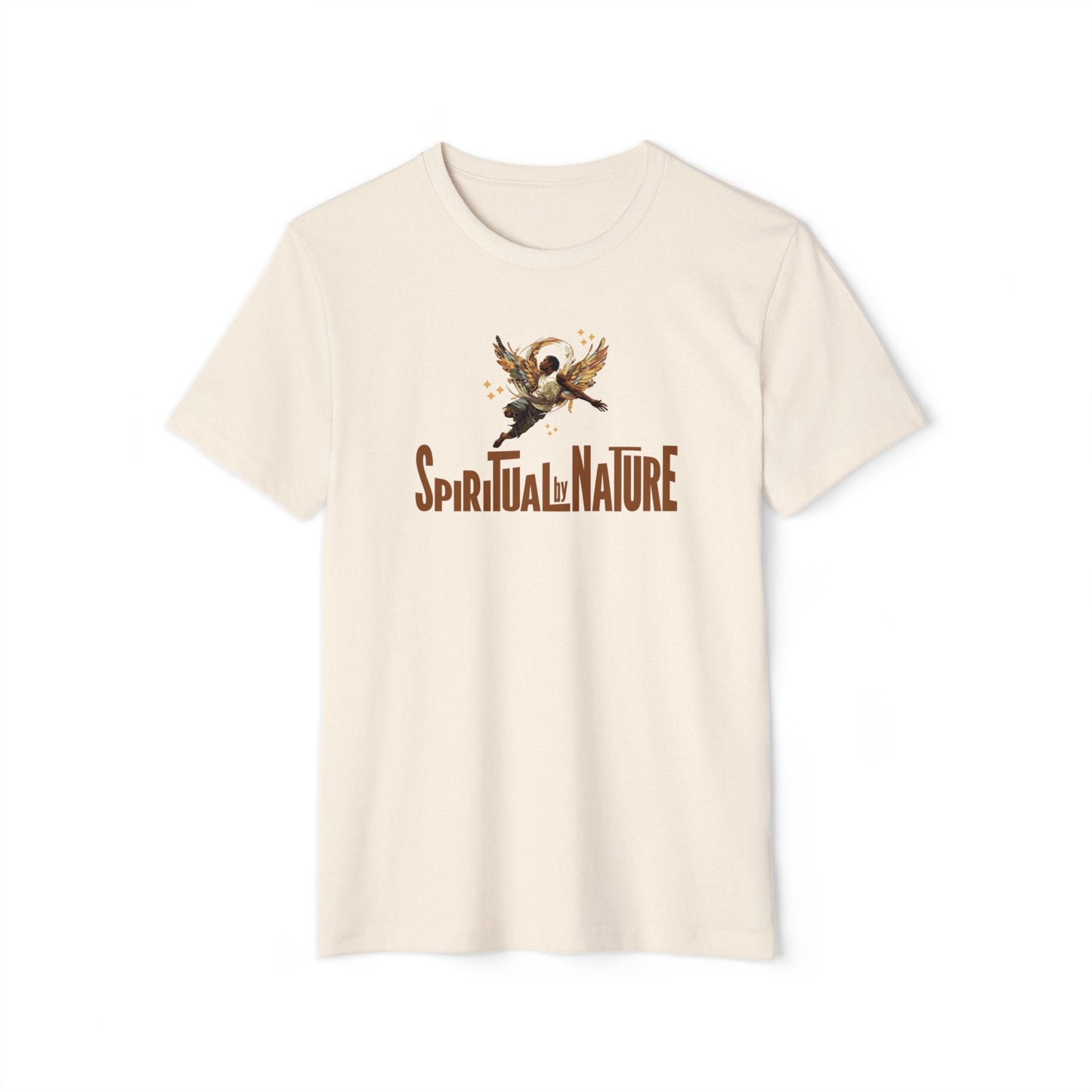 Spiritual by Nature Collection, Unisex Recycled Organic T-Shirt, Eco-Spiritual Organic Tee, Comfort and Style