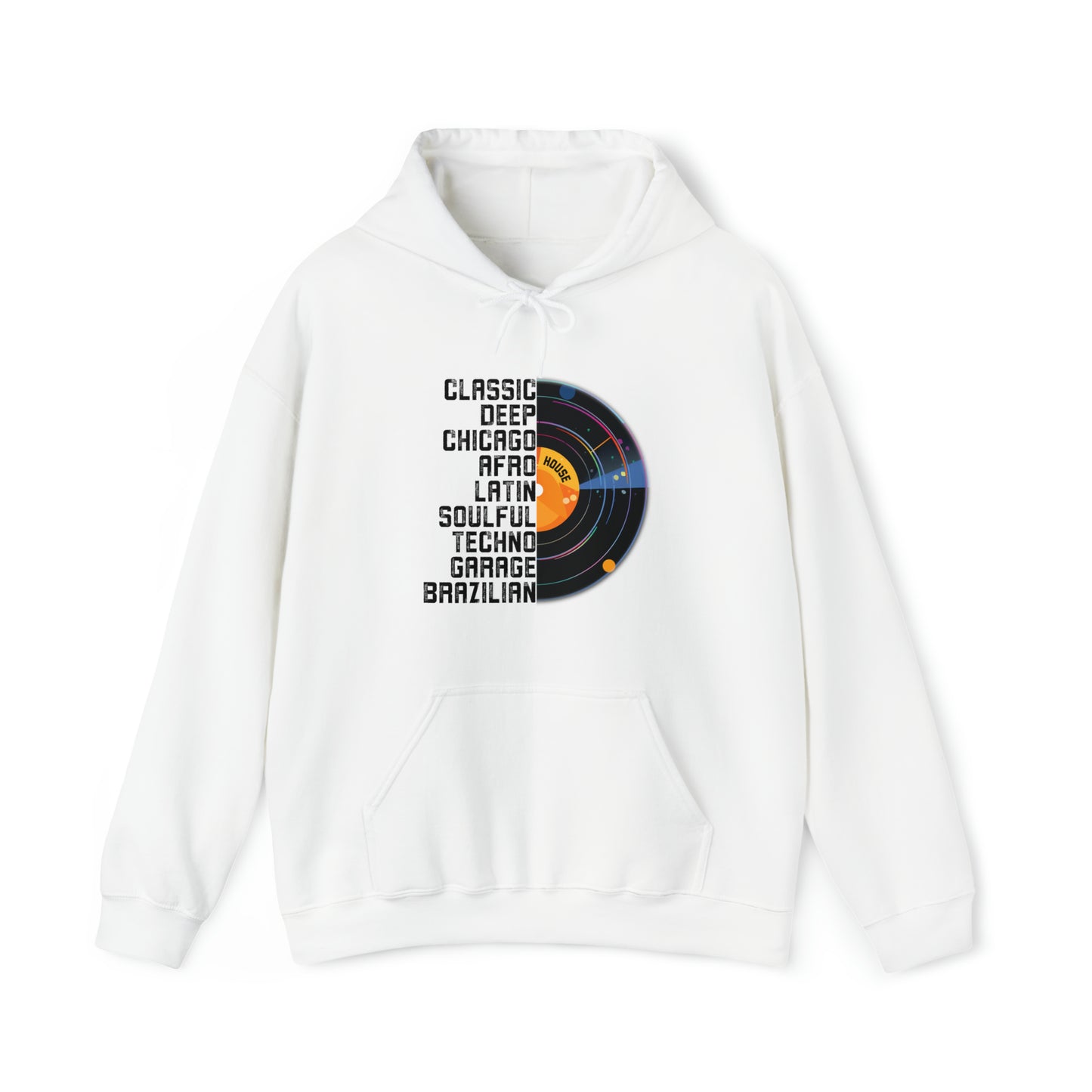 Unisex Hoodie House & Dance Music Shirt, Great Music Lovers Gift, House Music Genres