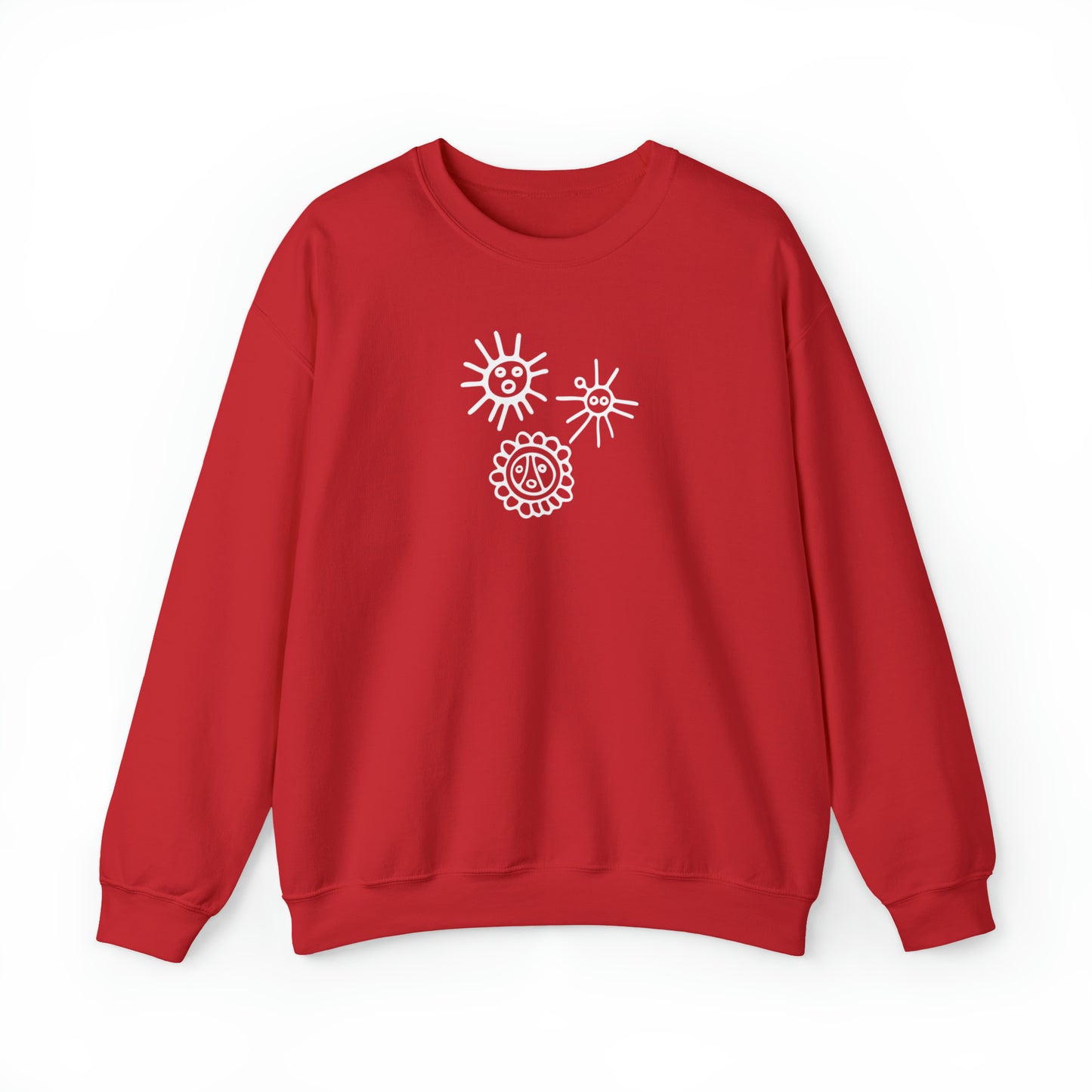 Taino Suns Unisex Sweatshirt, Unisex Sweatshirt with Taino Sun Symbol, Taino Daka (I Am Taino) Puerto Rican Taino Symbol Top