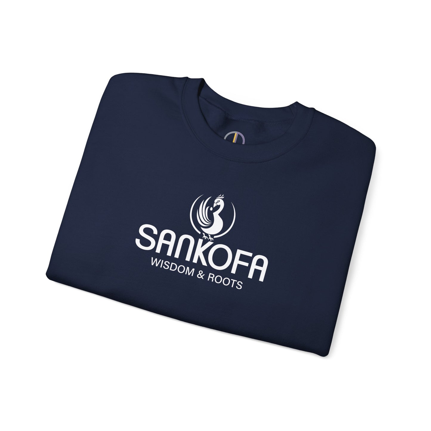 Adinkra Symbol Unisex Crew Neck Sweatshirt with Sankofa Symbol - Wisdom & Roots
