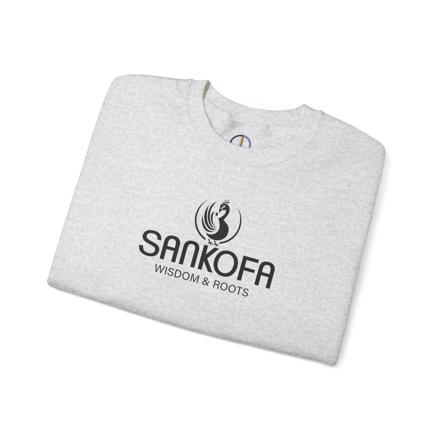Adinkra Symbol Unisex Crew Neck Sweatshirt with Sankofa Symbol - Wisdom & Roots