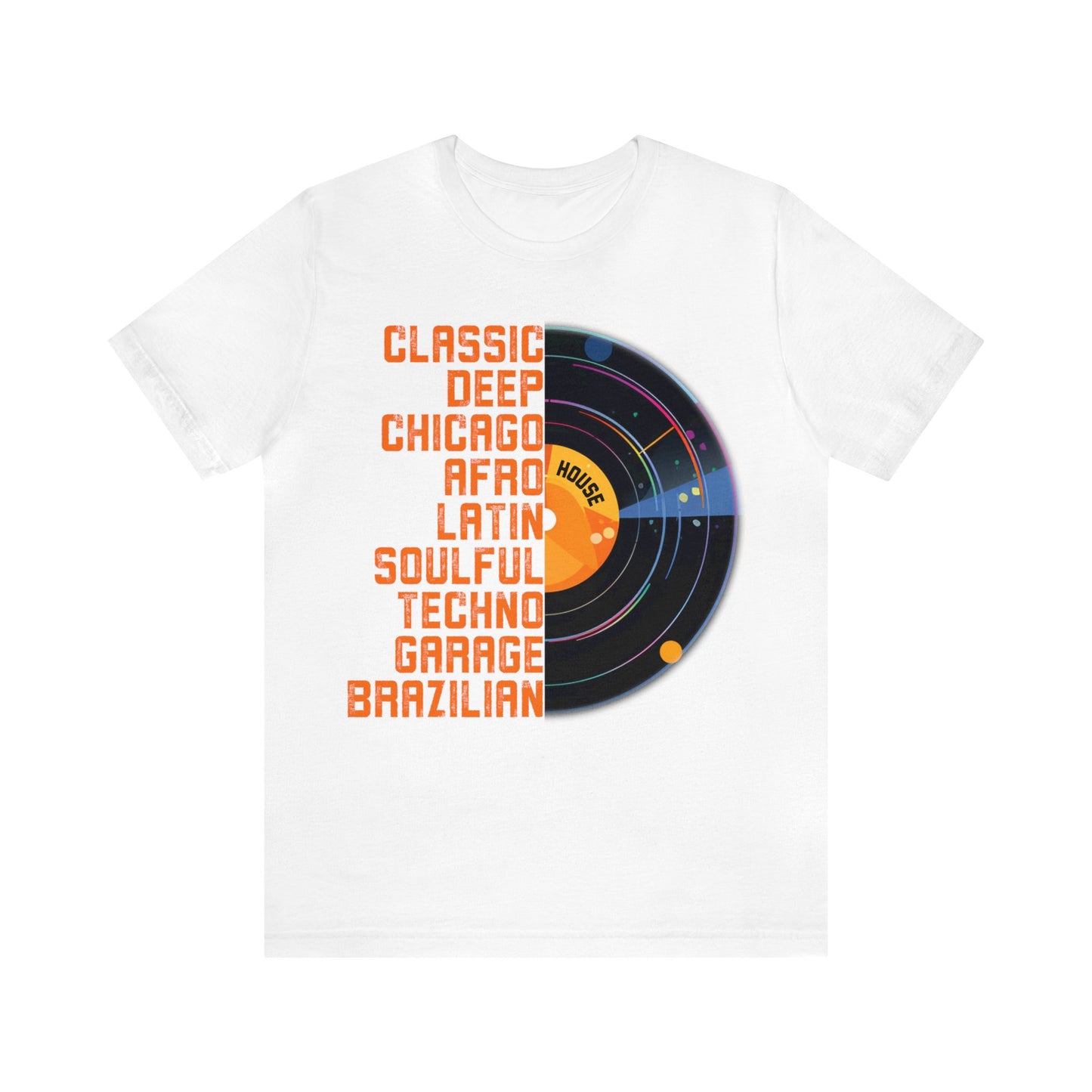 Graphic T-shirt, Tee, Chicago House, Dance Music, Disco, House Music, DJ, Vinyl, House Heads, EDM, Music Lovers Gift, Paradise Garage, Loft