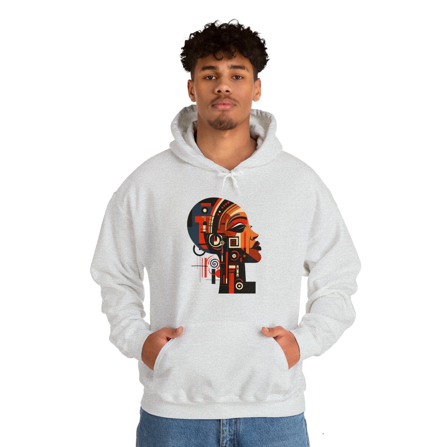 African Queen Cubist Art Unisex Hoodie
