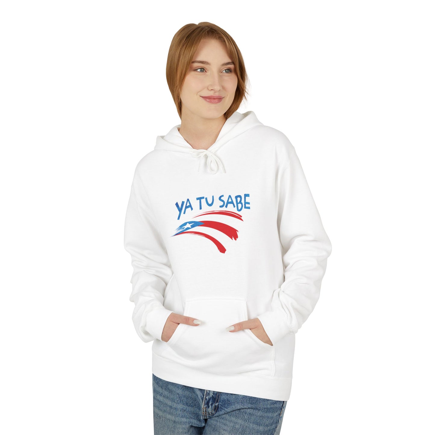 Puerto Rican Pride Unisex Fleece Hoodie Sweatshirt, Ya Tu Sabe, Boriqua Pride, Back to School Sweater, Poly Cotton Hooded Sweatshirt