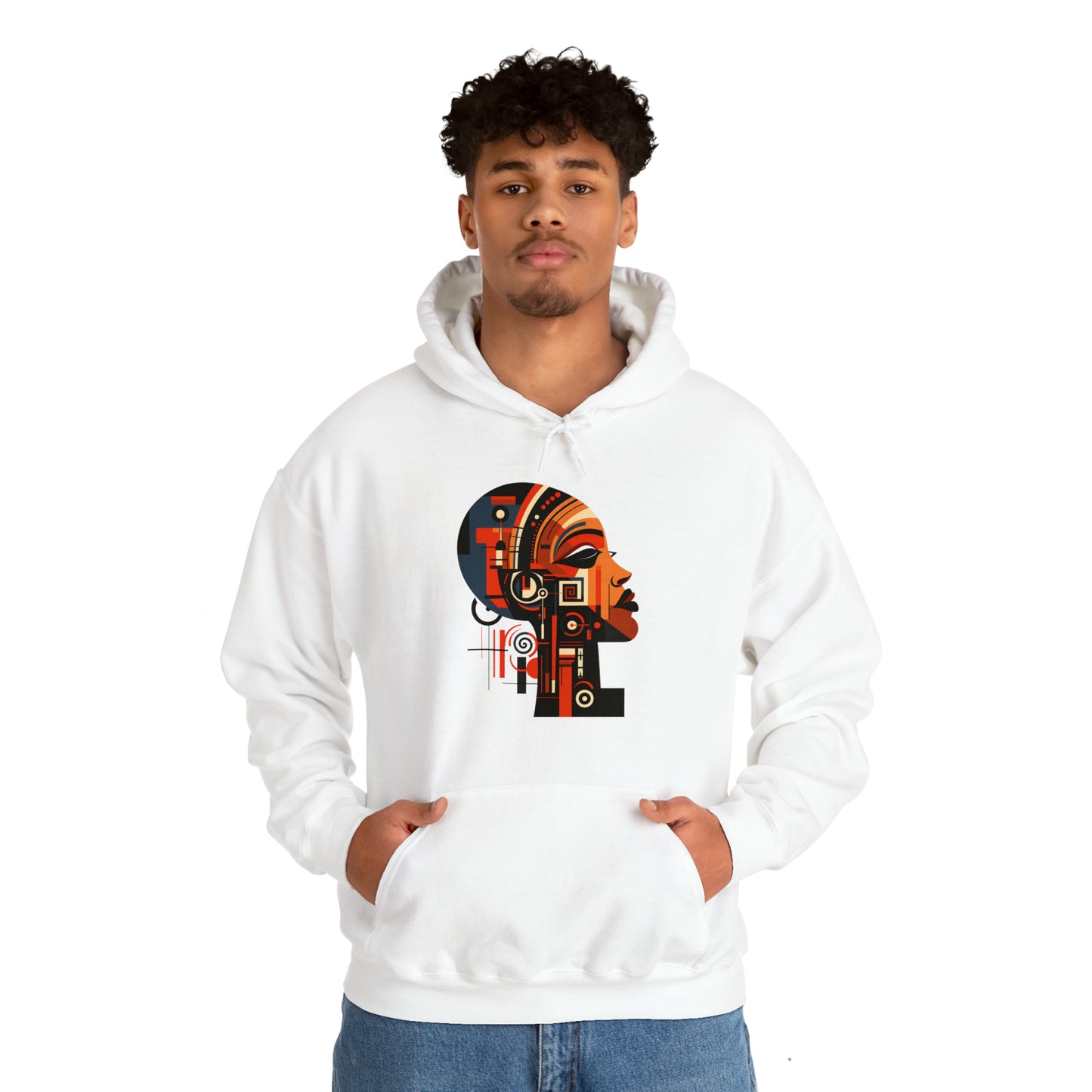African Queen Cubist Art Unisex Hoodie