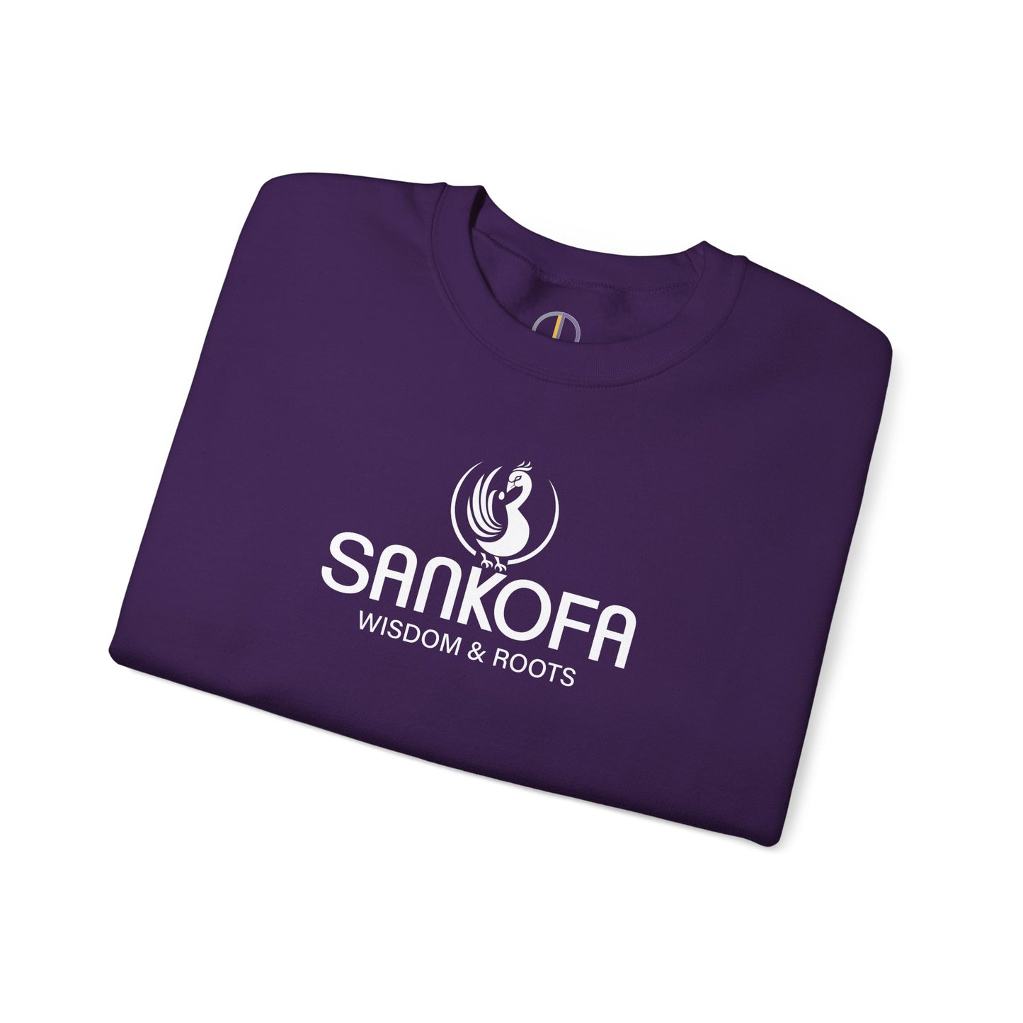 Adinkra Symbol Unisex Crew Neck Sweatshirt with Sankofa Symbol - Wisdom & Roots
