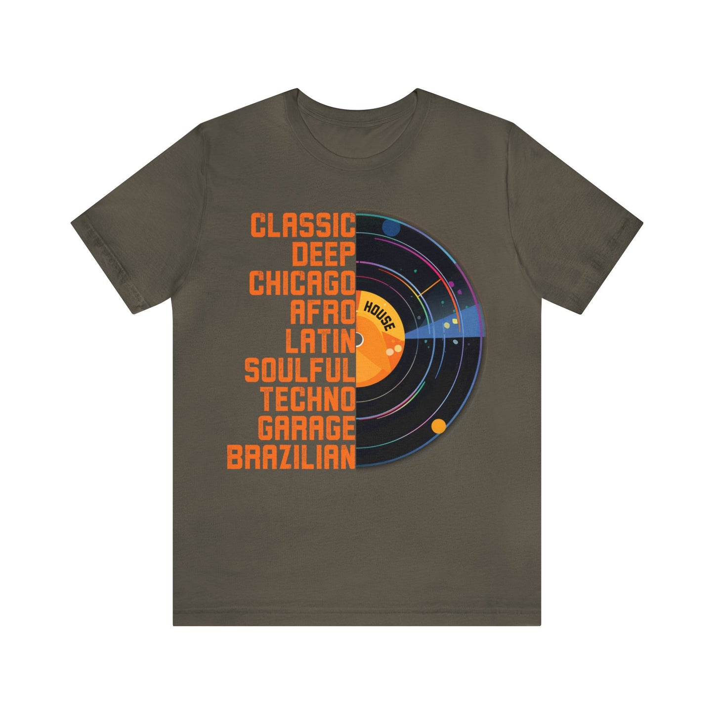 Graphic T-shirt, Tee, Chicago House, Dance Music, Disco, House Music, DJ, Vinyl, House Heads, EDM, Music Lovers Gift, Paradise Garage, Loft