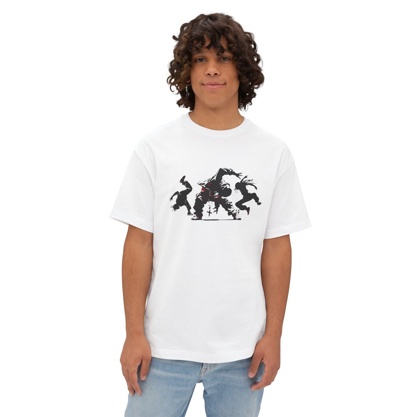 Break Dancers, Unisex Oversized Boxy Tee in 6 Colors
