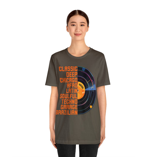 Graphic T-shirt, Tee, Chicago House, Dance Music, Disco, House Music, DJ, Vinyl, House Heads, EDM, Music Lovers Gift, Paradise Garage, Loft