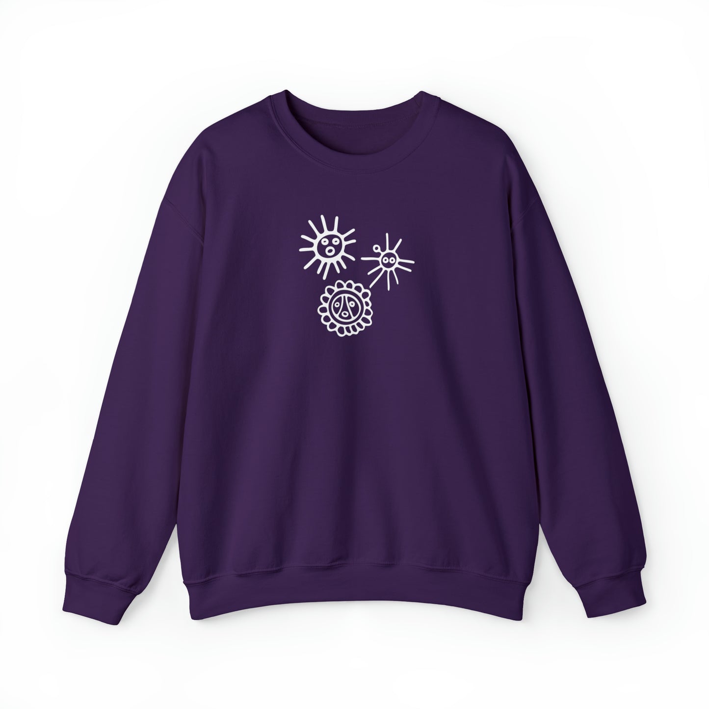 Taino Suns Unisex Sweatshirt, Unisex Sweatshirt with Taino Sun Symbol, Taino Daka (I Am Taino) Puerto Rican Taino Symbol Top