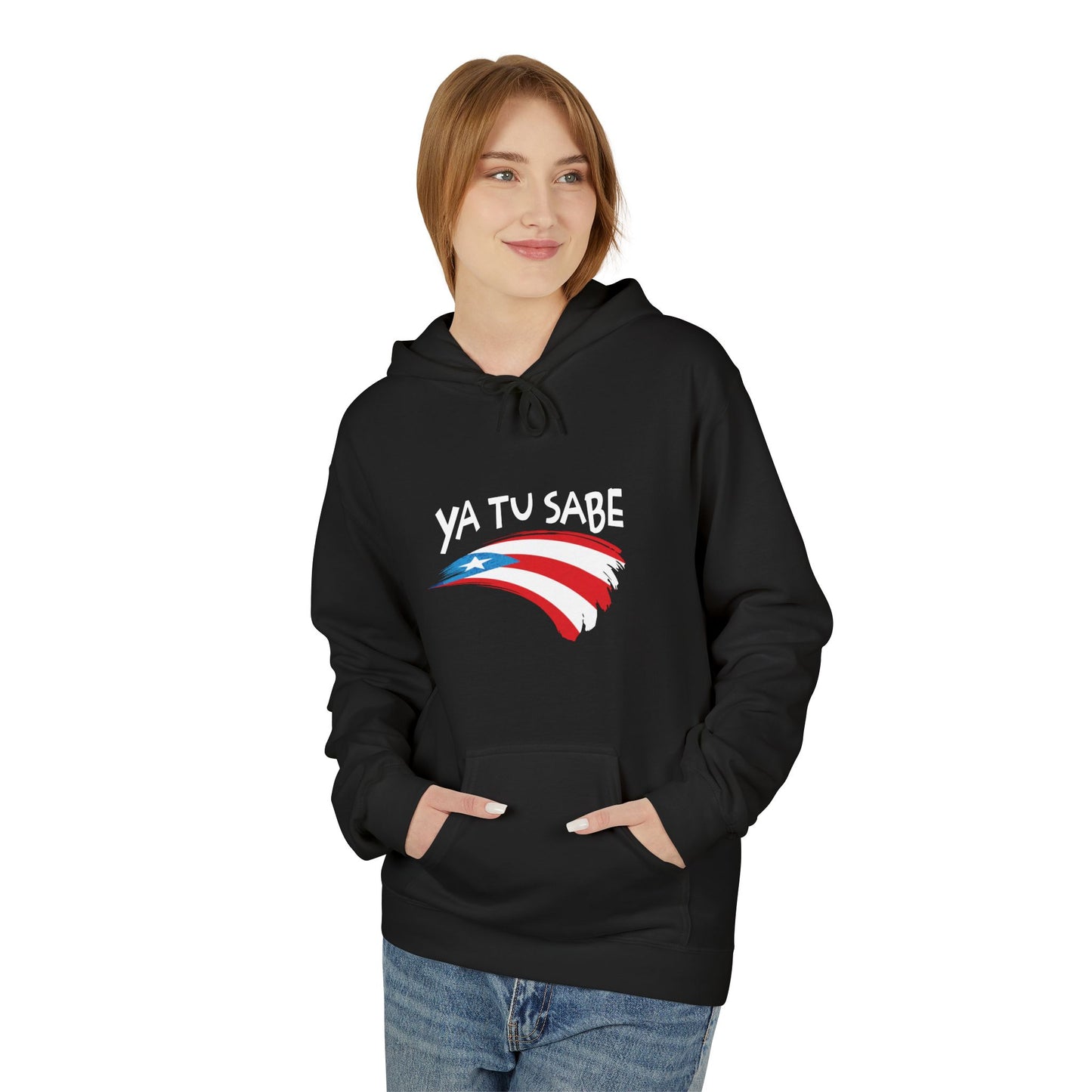 Puerto Rican Pride Unisex Fleece Hoodie Sweatshirt, Ya Tu Sabe, Boriqua Pride, Back to School Sweater, Poly Cotton Hooded Sweatshirt