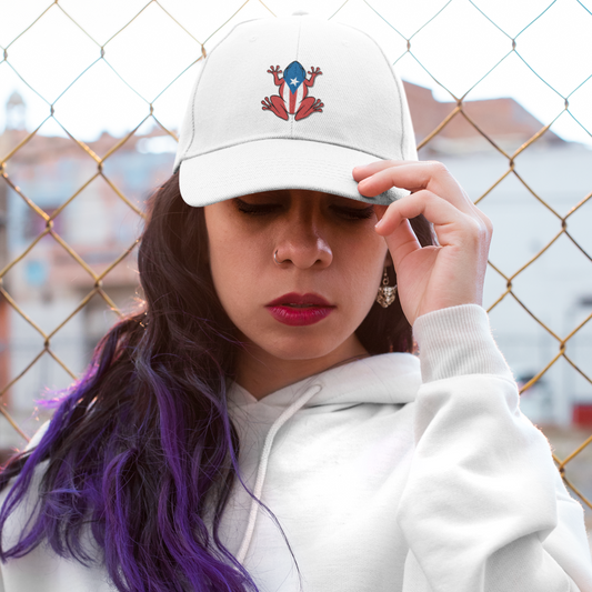 Embroidered Puerto Rican Flag Coqui Frog Classic Dad Cap, Baseball Hat, Puerto Rican Pride Baseball Cap, Coqui Frog Puerto Rican Flag Hat,