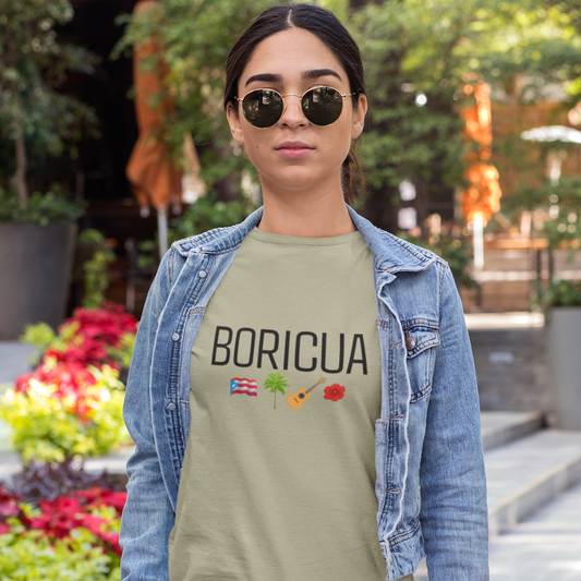 Boricua Puerto Rican Flag Shirt | Comfort Colors Heritage Tee | Unisex Fall Fashion T-shirt | Island Pride Apparel