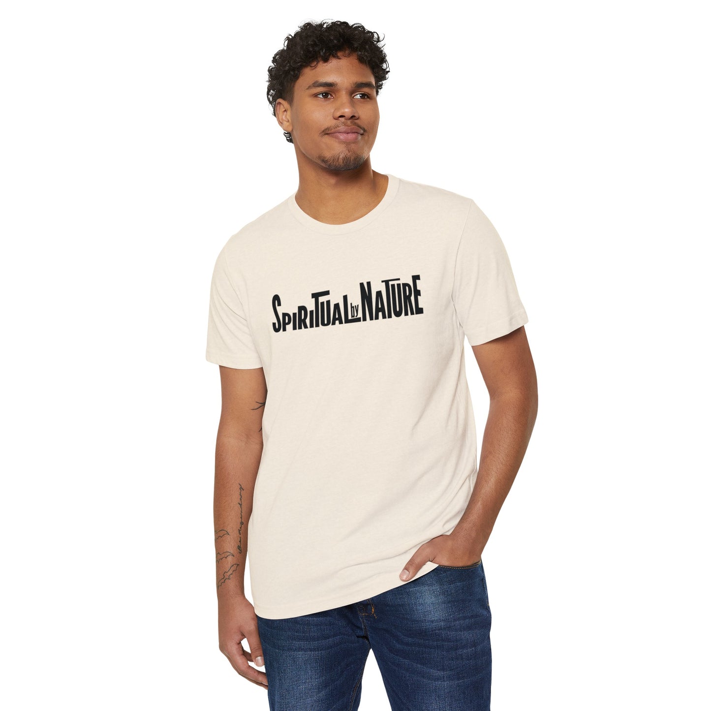Spiritual by Nature Collection, Unisex Recycled Organic T-Shirt, Eco-Spiritual Organic Tee, Comfort and Style