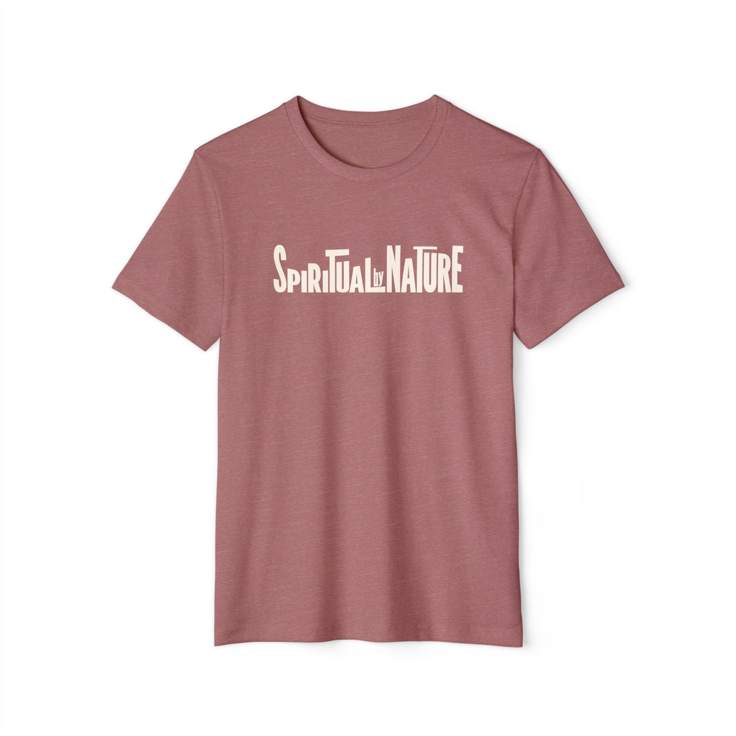 Spiritual by Nature Collection, Unisex Recycled Organic T-Shirt, Eco-Spiritual Organic Tee, Comfort and Style