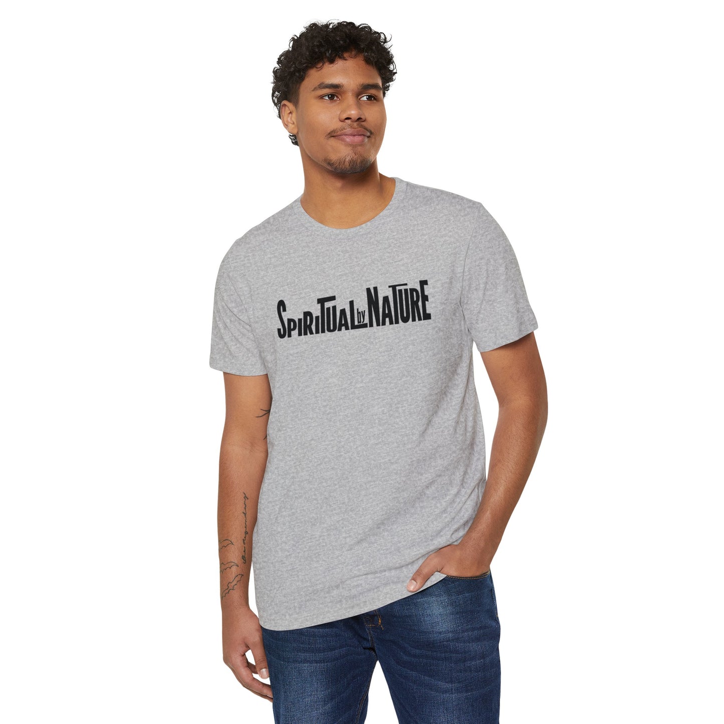 Spiritual by Nature Collection, Unisex Recycled Organic T-Shirt, Eco-Spiritual Organic Tee, Comfort and Style