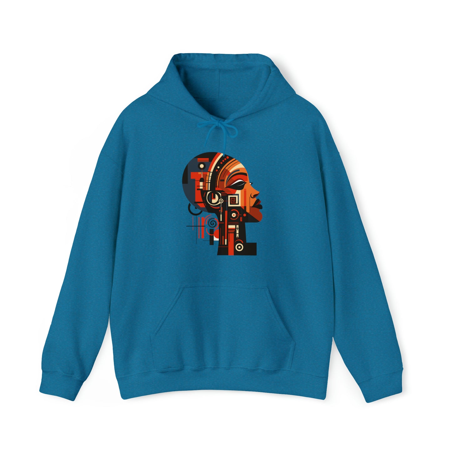 African Queen Cubist Art Unisex Hoodie