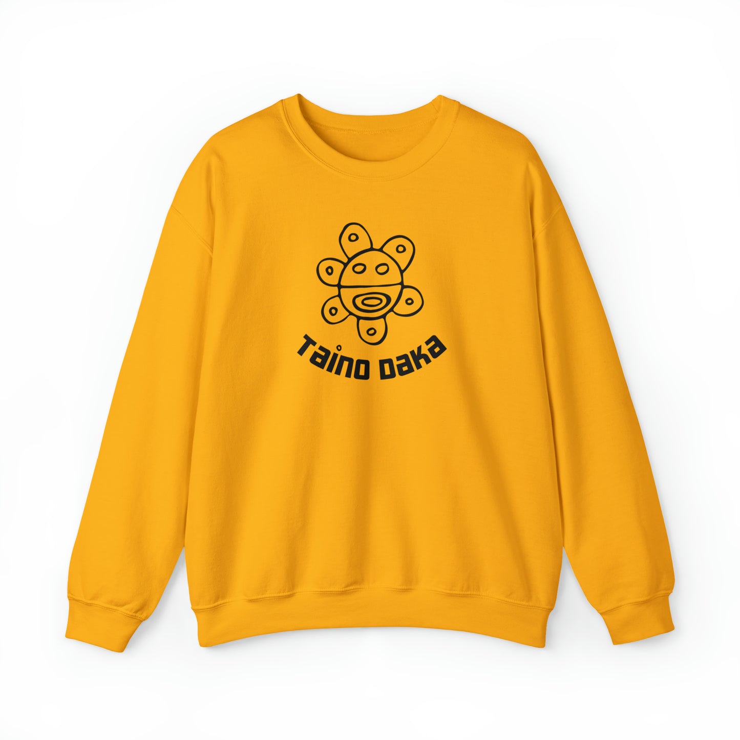 Taino Daka Sun God Unisex Sweatshirt, Unisex Sweatshirt with Taino Sun Symbol, Taino Daka (I Am Taino) Puerto Rican Taino Symbol Top
