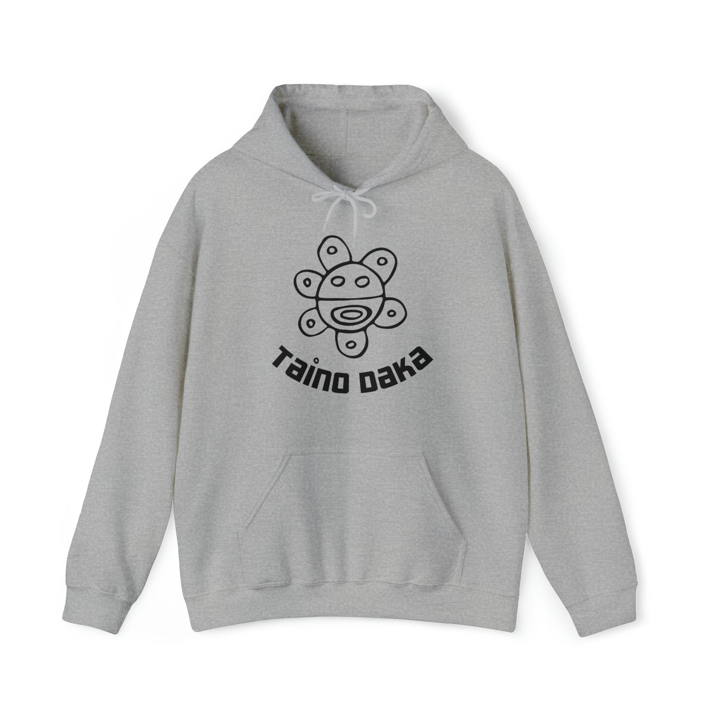 Taino Daka Sun God Unisex Hoodie, Unisex Hoodie with Taino Sun Symbol, Taino Daka (I Am Taino) Puerto Rican Taino Symbol Hoodie