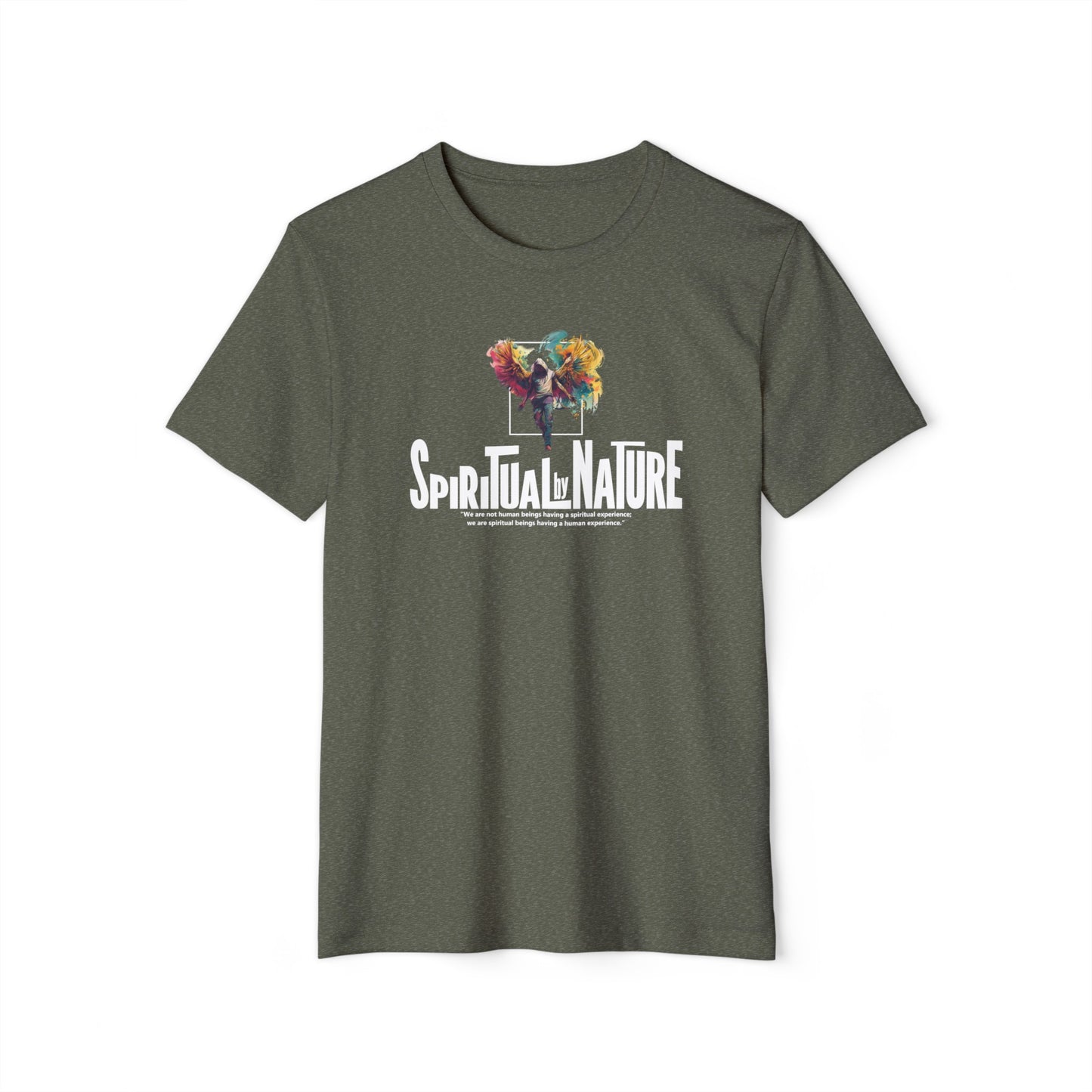 Spiritual by Nature Organic Collection T-shirt, Unisex Recycled Organic T-Shirt, Eco-Spiritual Organic Tee