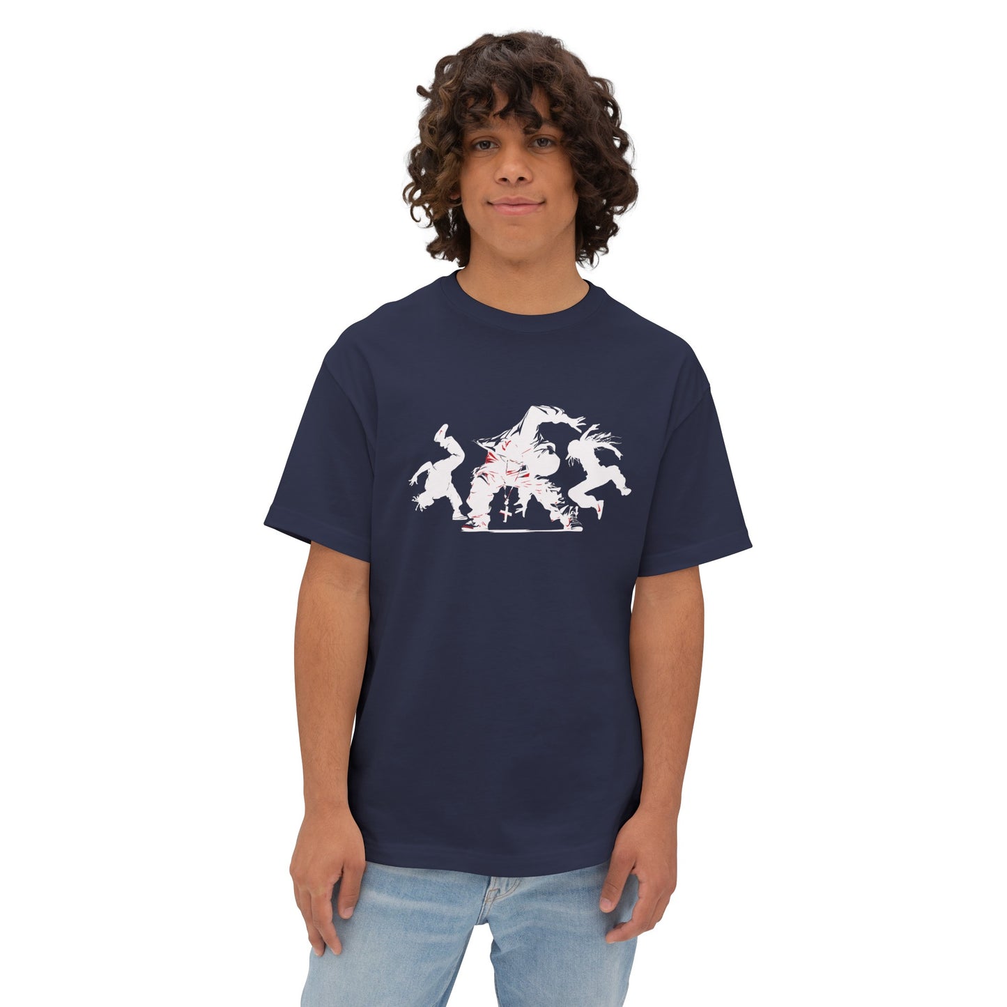 Break Dancers, Unisex Oversized Boxy Tee in 6 Colors