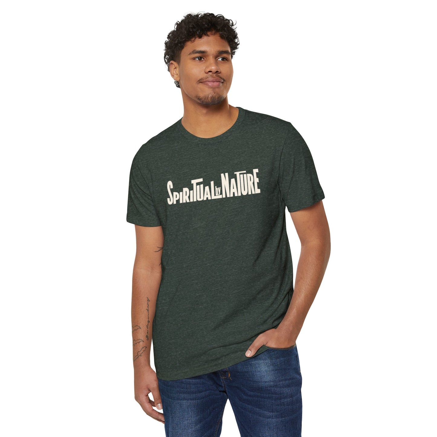 Spiritual by Nature Collection, Unisex Recycled Organic T-Shirt, Eco-Spiritual Organic Tee, Comfort and Style