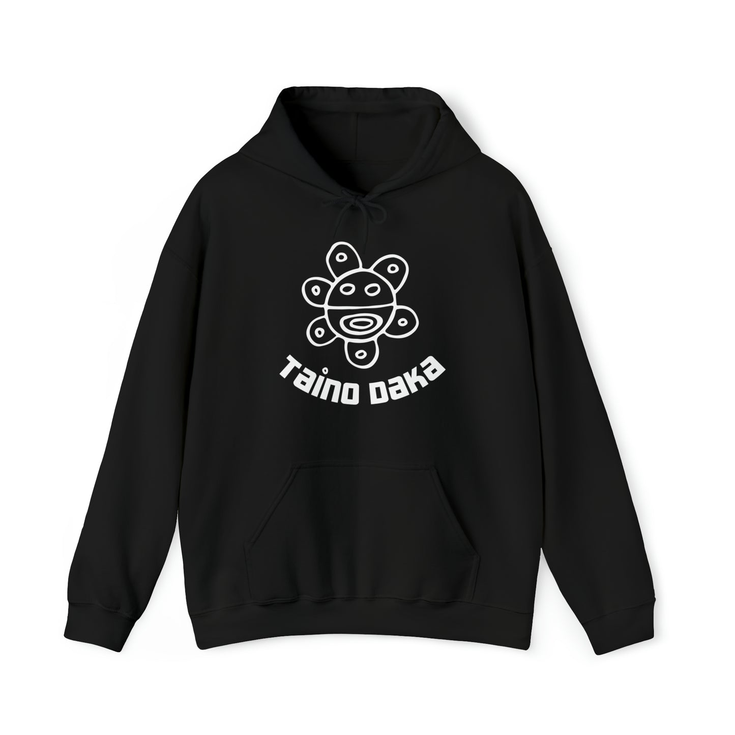 Taino Daka Sun God Unisex Hoodie, Unisex Hoodie with Taino Sun Symbol, Taino Daka (I Am Taino) Puerto Rican Taino Symbol Hoodie