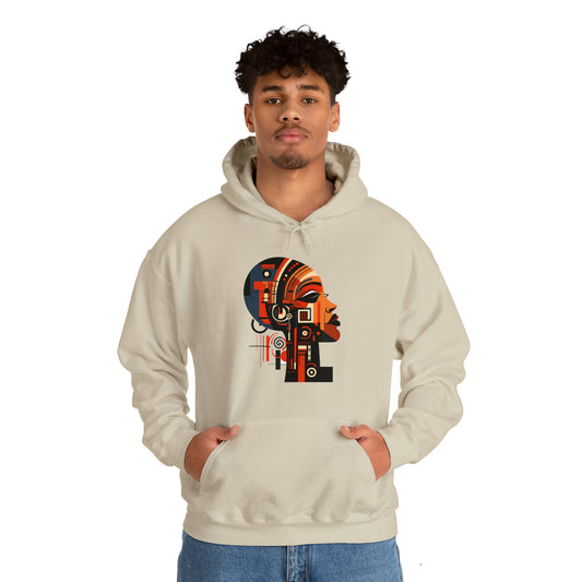 African Queen Cubist Art Unisex Hoodie