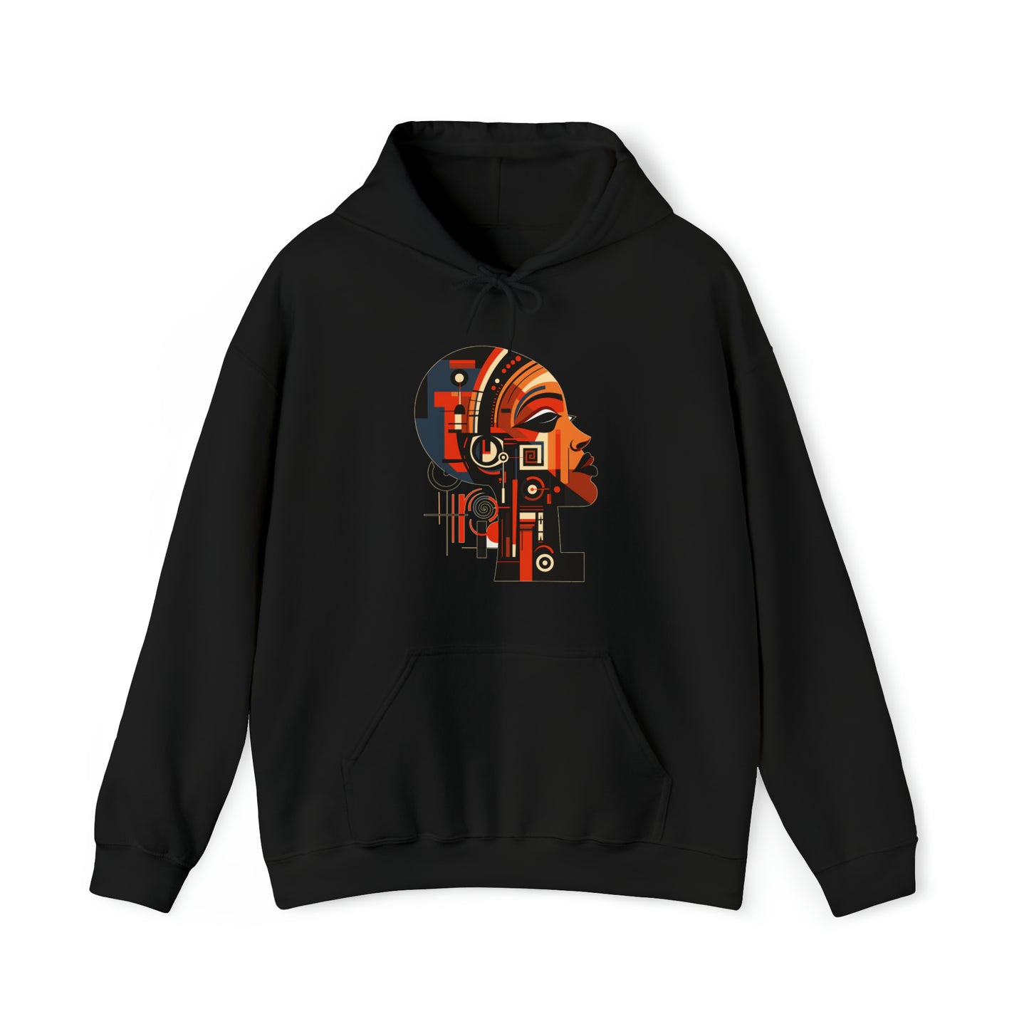 African Queen Cubist Art Unisex Hoodie